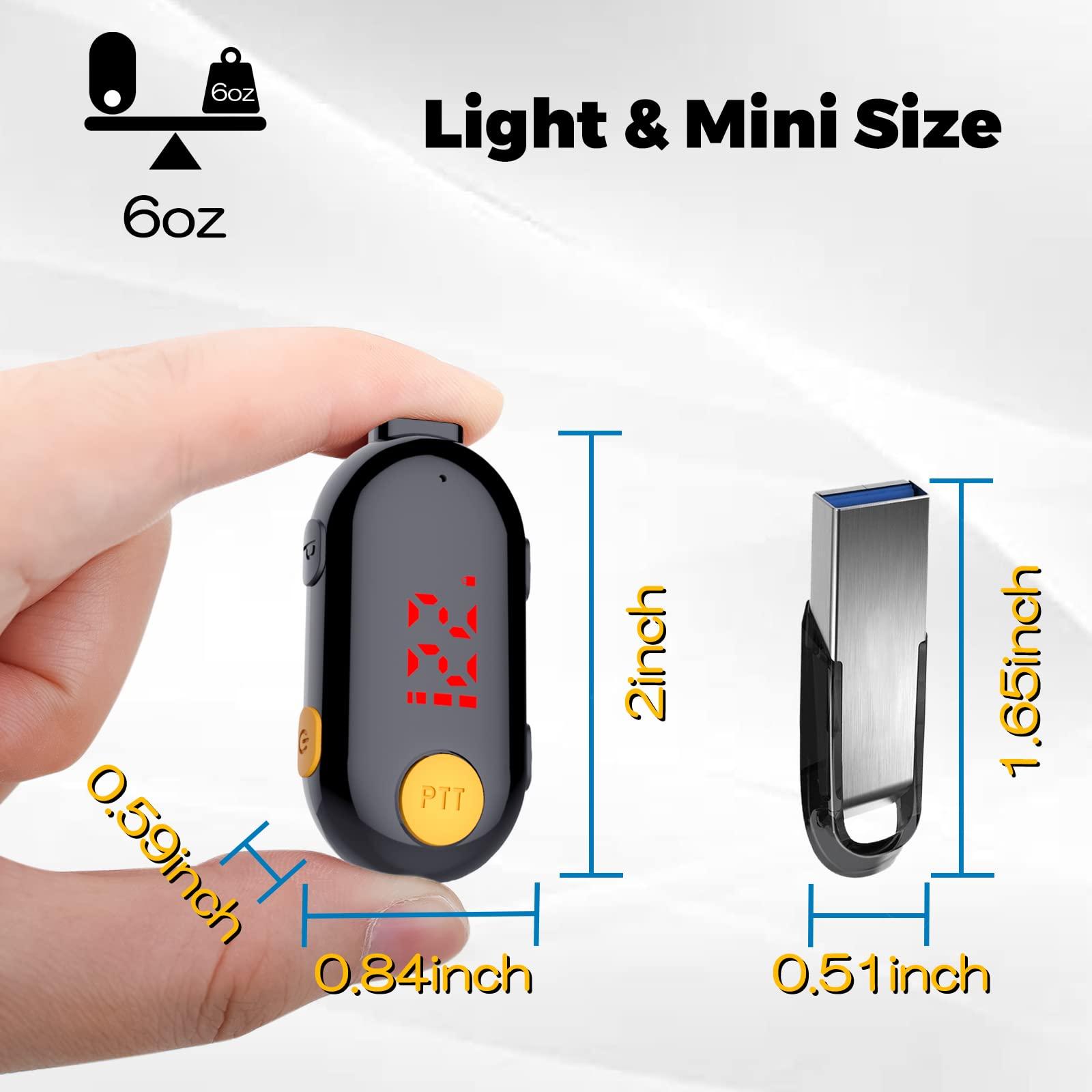 SINORISE SINORISE Super Mini Walkie Talkies Two Way Radio Portable FM Transceiver for Restaurants,Out Door Sport Supermarket Hospital Tourism,3 Pack