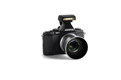 Olympus OM SYSTEM OLYMPUS OM-D E-M5 Mirrorless Digital Camera with M. Zuiko 45mm f/1.8 Lens and FL-LM2 Flash Premium Edition Bundle (V204040BU020)