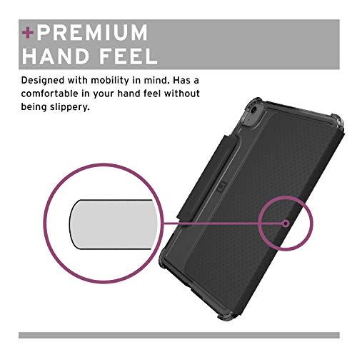 URBAN ARMOR GEAR [U] by UAG iPad Air 10.9-inch (4th Gen, 2020)/iPad Pro 11-inch (2nd Gen, 2020) Case Lucent Translucent Lightweight Ultra-Slim Full Body Auto Sleep/Wake Folio Cover, Black/Ice