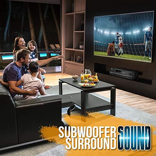 Pyle Pyle 7.1-Channel Hi-Fi Bluetooth Stereo Amplifier - 2000 Watt AV Home Theater Speaker Subwoofer Surround Sound Receiver w/ Radio, USB, RCA, HDMI, MIC IN, Supports 4K UHD TV, 3D, Blu-Ray - PT796BT