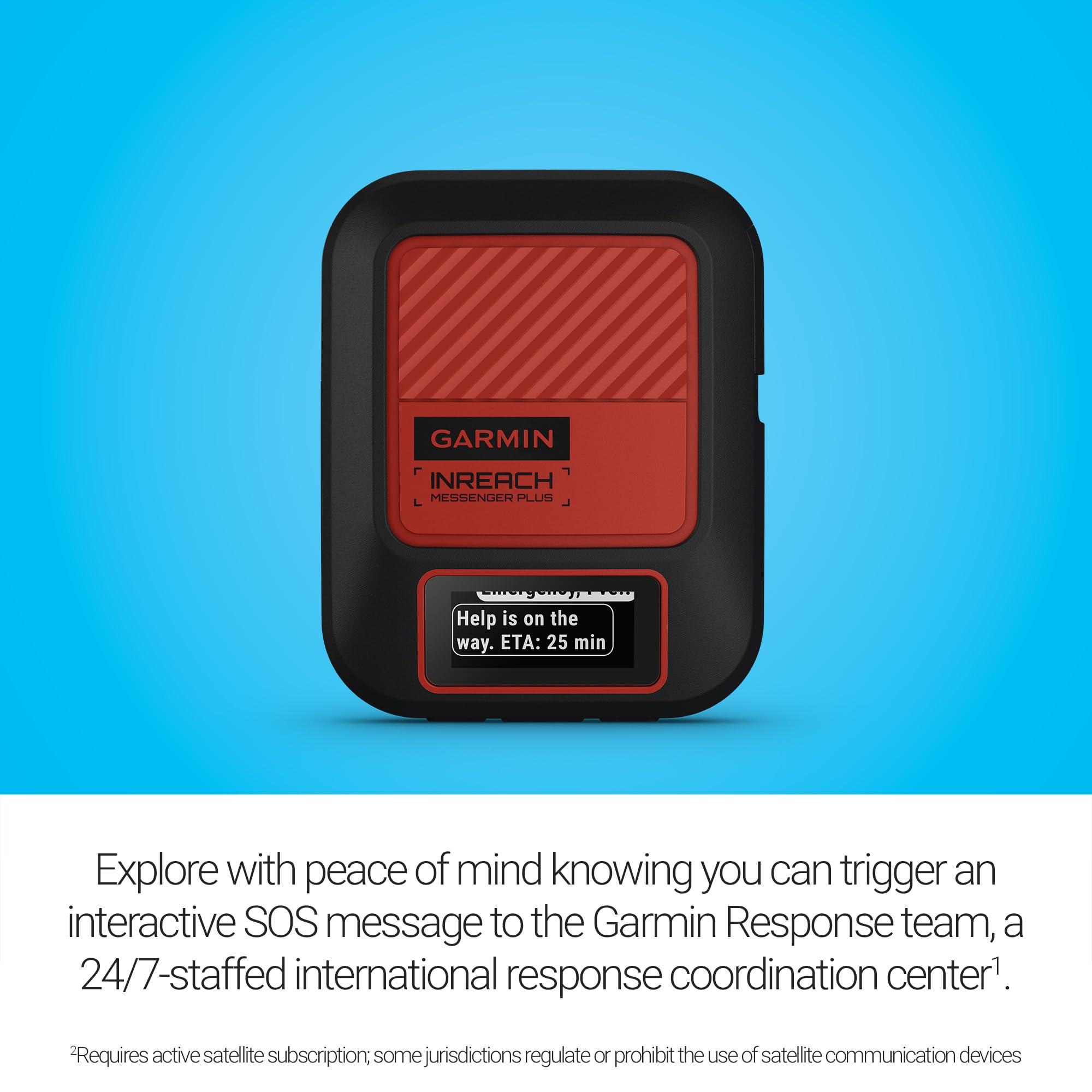 Garmin Garmin inReach Messenger Plus, SOS Satellite Communicator with Photo, Text & Voice Messaging Without Cell Service, Long Battery Life, Durable, Temperature-Resistant, Water-Resistant (IPX7) Design