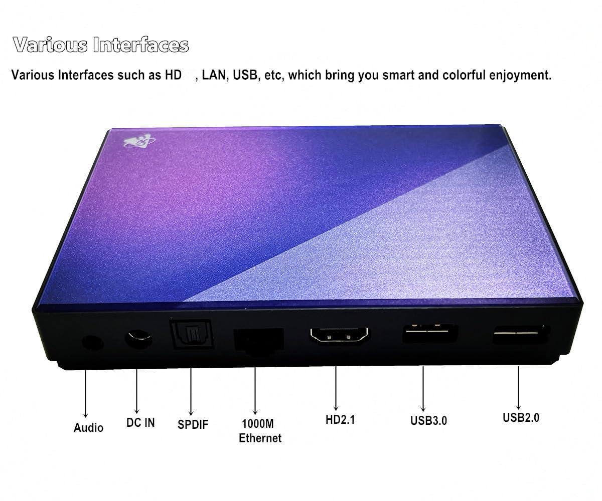 SHYSKY H96 Max M9 TV Box Android 14.0 RK3576 8GB RAM 128GB ROM WiFi6 1000M LAN BT5.4 USB3.0 Support AV1 VP9 4K 60fps H.265 HDR Box