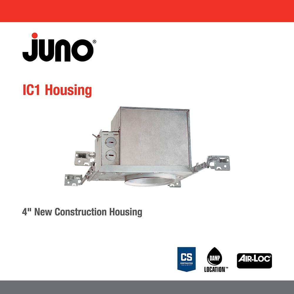 Juno Lighting Juno Lighting IC1 Contractor Select 4-Inch IC Rated New Construction Recessed Housing