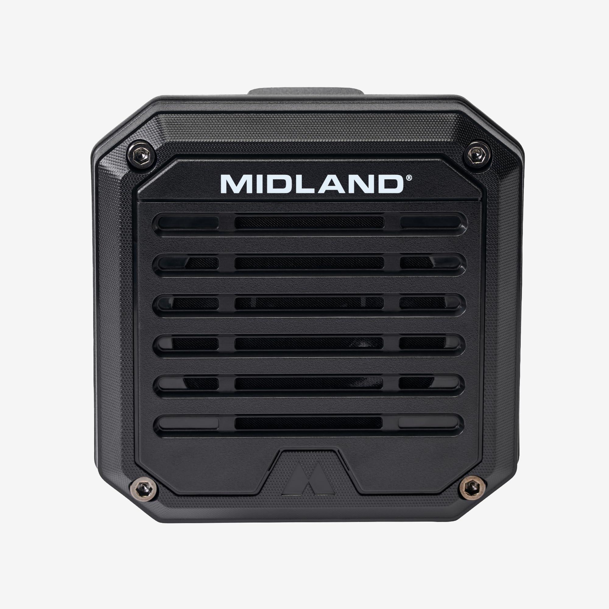 Midland Midland SPK200 - Amplified External Speaker with AI Noise Cancellation, 20 Watts of Power, 8 OHMS Dynamic Sound, IP67 Waterproof (Ultimate)