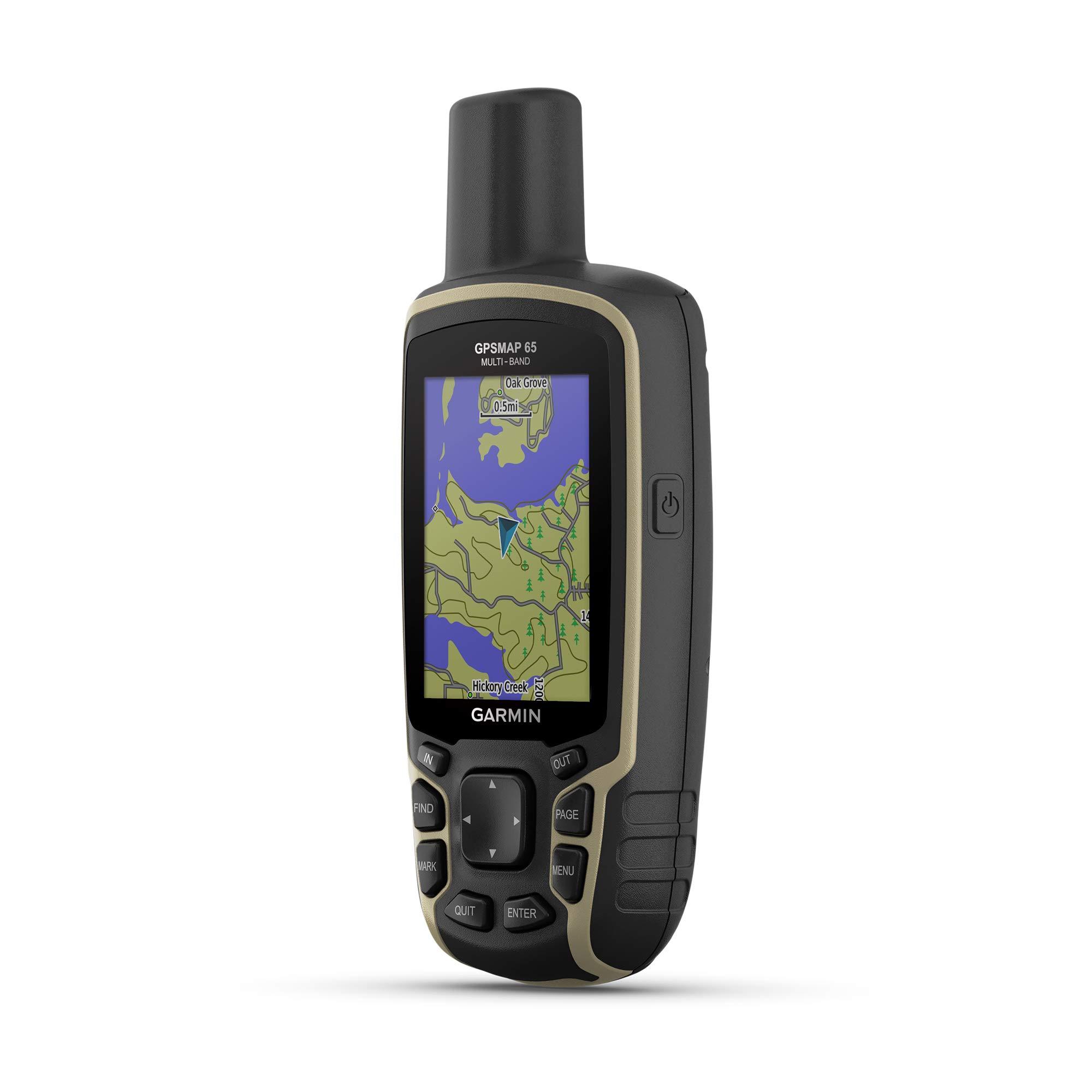 Garmin Garmin GPSMAP 65, Button-Operated Handheld with Expanded Satellite Support and Multi-Band Technology, 2.6\" Color Display, 010-02451-00