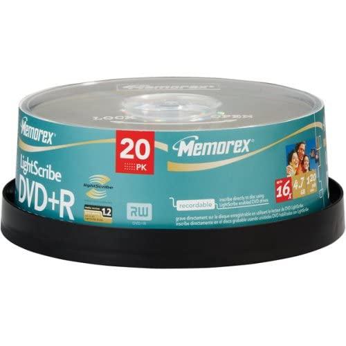 Memorex Memorex 04708 16x Lightscribe(tm) Dvd+rs (20 Pk)