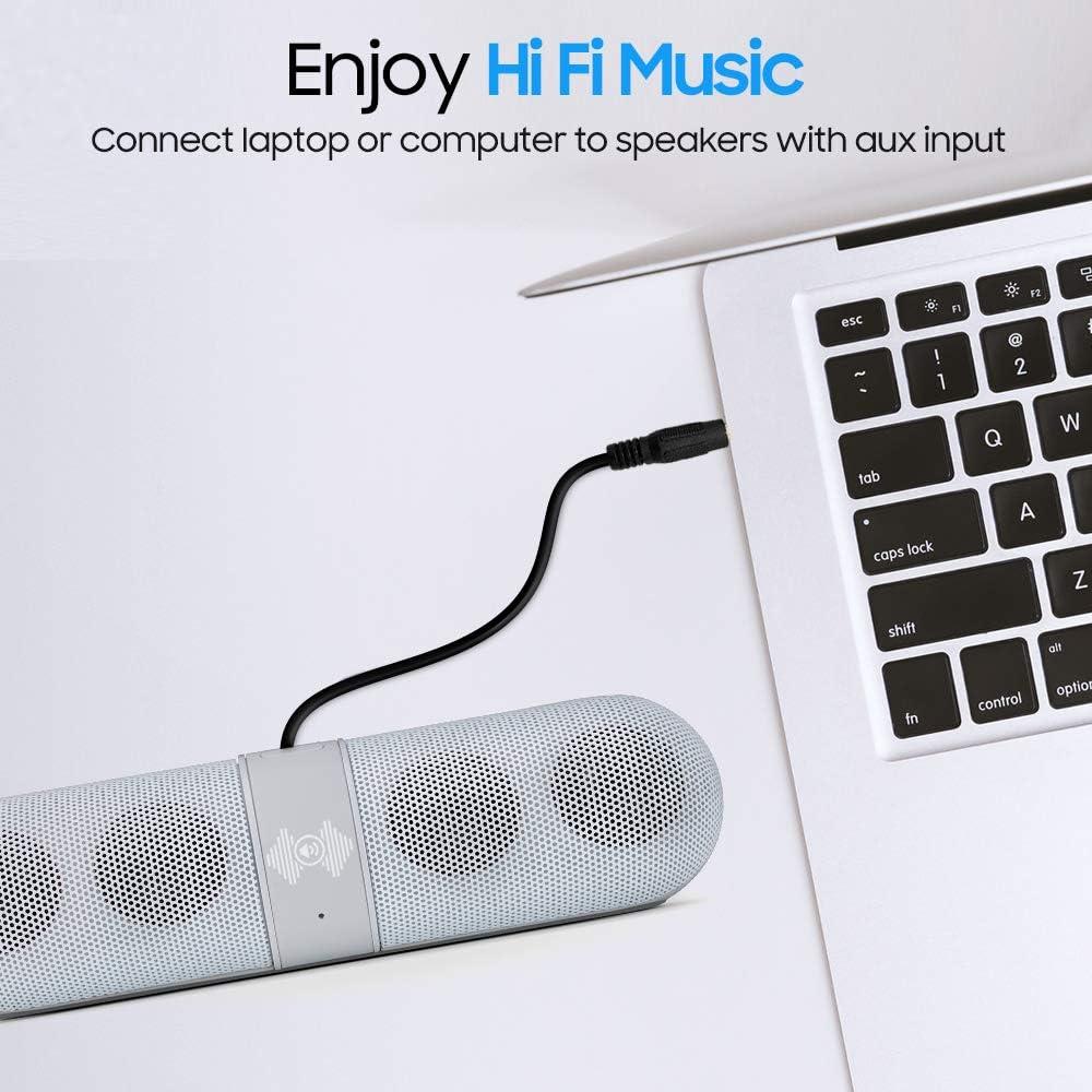 Cmple Cmple - 3.5mm Aux Audio Cable Stereo 12 ft AUX Cable Male to Male Speaker Cable Auxiliary Cord Adapter for Car, Phone, Headphones - Black