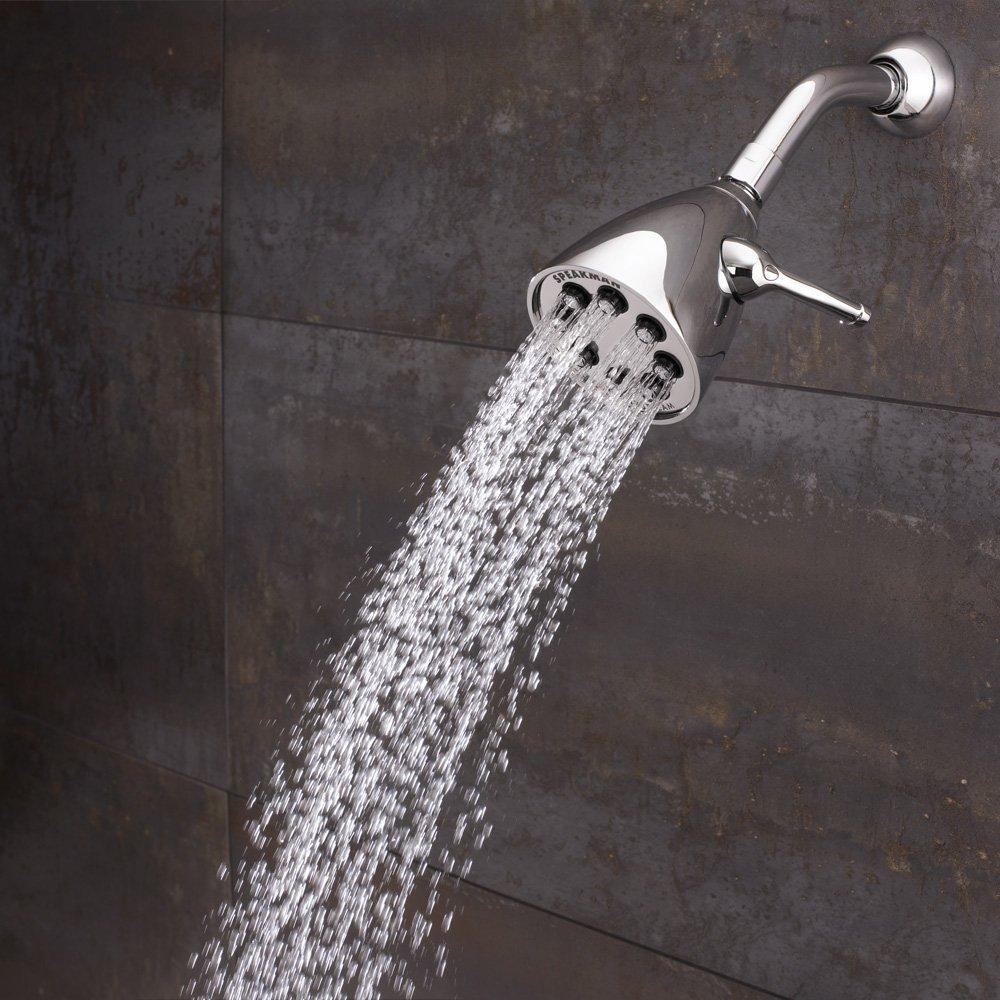 Speakman Speakman S-2251 Signature Icon Anystream Adjustable High Pressure Shower Head - 2.5 GPM Solid Brass Replacement Bathroom Showerhead, Polished Chrome