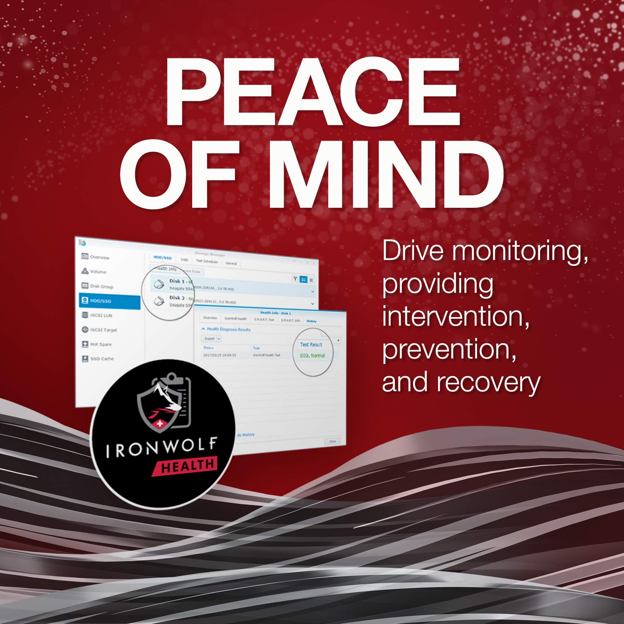 Seagate Seagate IronWolf 6TB NAS Internal Hard Drive HDD 3.5 Inch SATA 6Gb/s 7200 RPM 256MB Cache for RAID Network Attached Storage (ST6000VN0033)