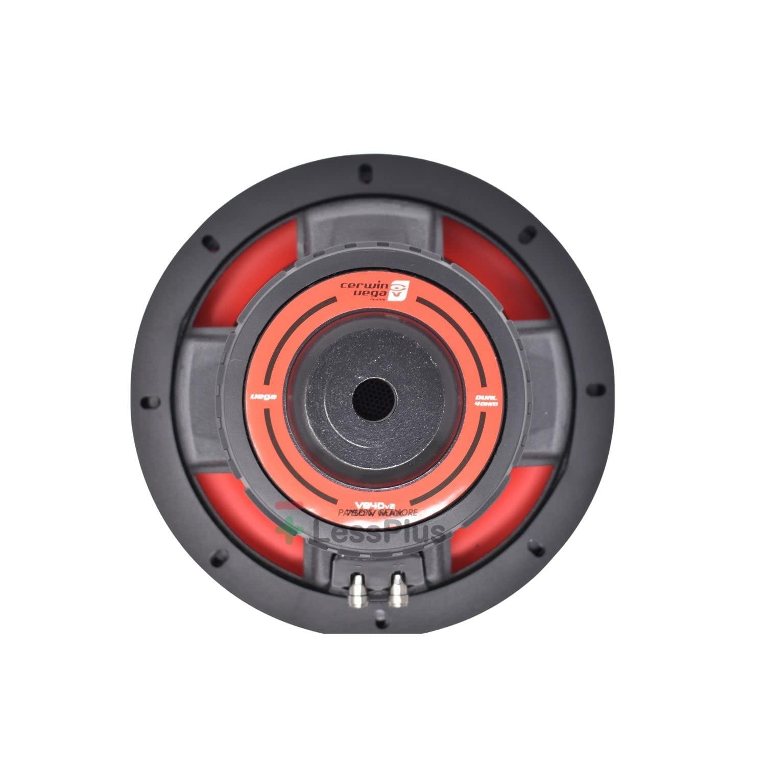 Cerwin-Vega CERWIN-VEGA! Vega Series 8\" 250W RMS 4-Ohm High-Performance Car Subwoofer - Dual 4-ohm Voice Coils, Deep Bass Car Audio System, 8 Inch Powered Subwoofer for Superior Sound Quality V84DV2