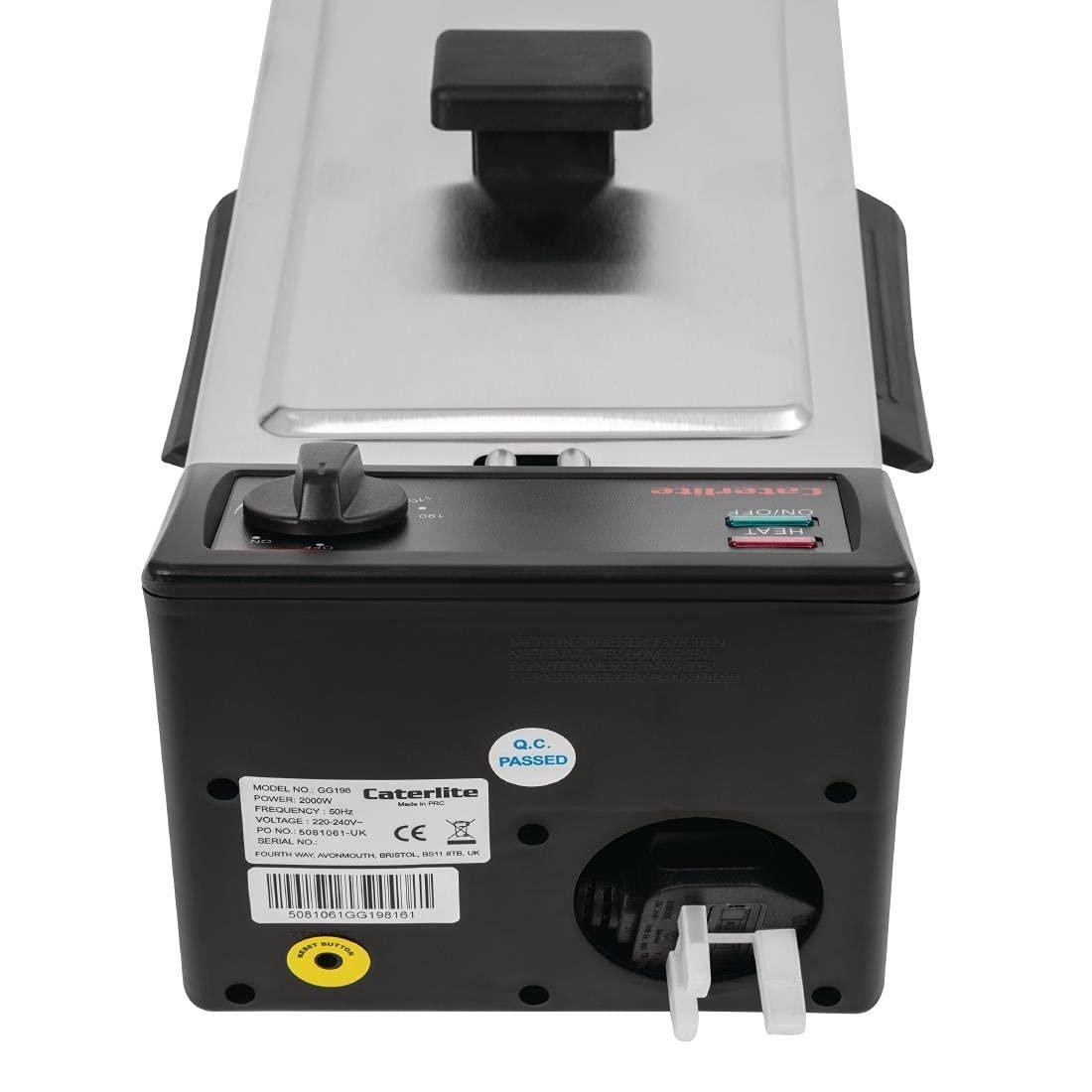 Caterlite Caterlite Light Duty friteuse Capacit 240 x 232 X 429 mm Traiteur de cuisine de restaurant