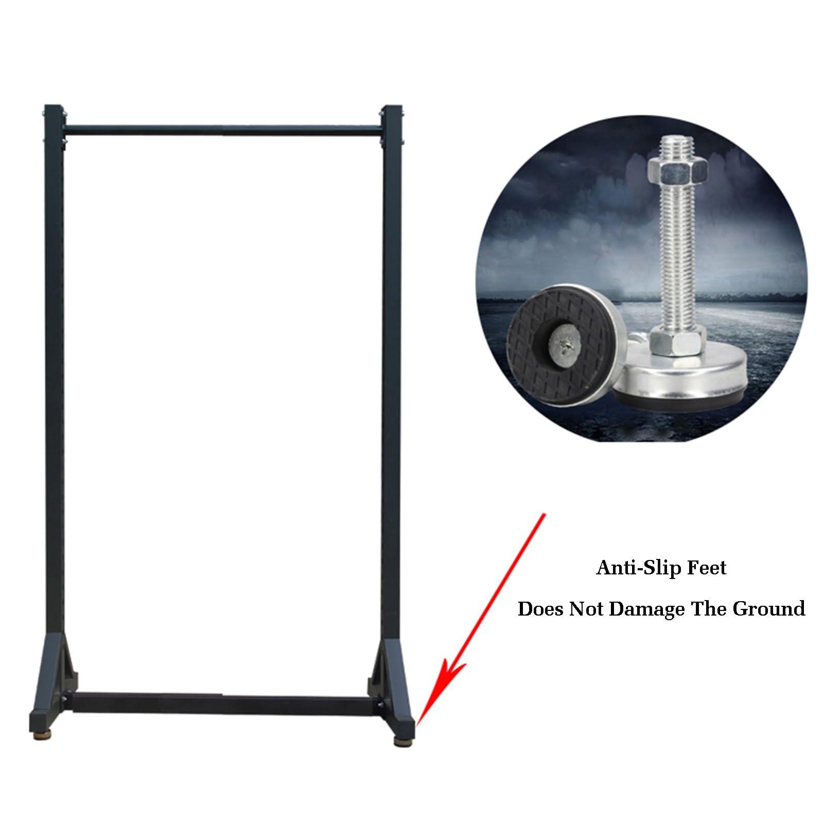 BXKCFYBSQ BXKCFYBSQ Wire Spool Rack with Wheel,Cold-Rolled Steel Wire/Cable Dispenser,with 6 Adjustable Rods,Conduit Display and Storage for Electrical Industrial Retail Use(63x23.6inch)