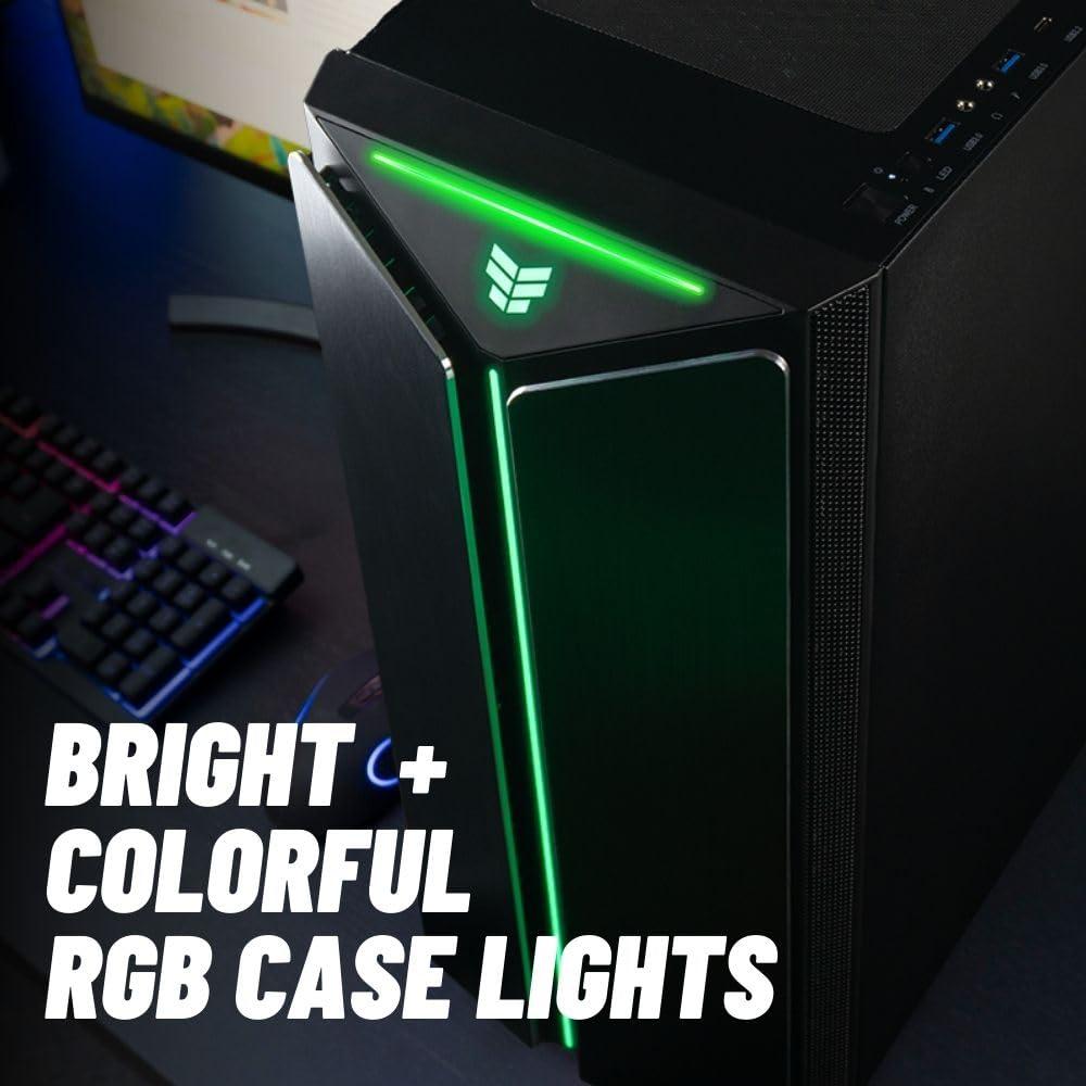 Empowered PC Mantis V2 Gamer Desktop PC (NVD GeForce RTX 4060 Ti, Intel 10-Core i7-12700KF Processor (> 11700F), 32GB DDR5 RAM, 1TB NVMe Gen4 SSD, WiFi 6, USB-C, Windows 11 Pro) RGB Gaming Computer Tower