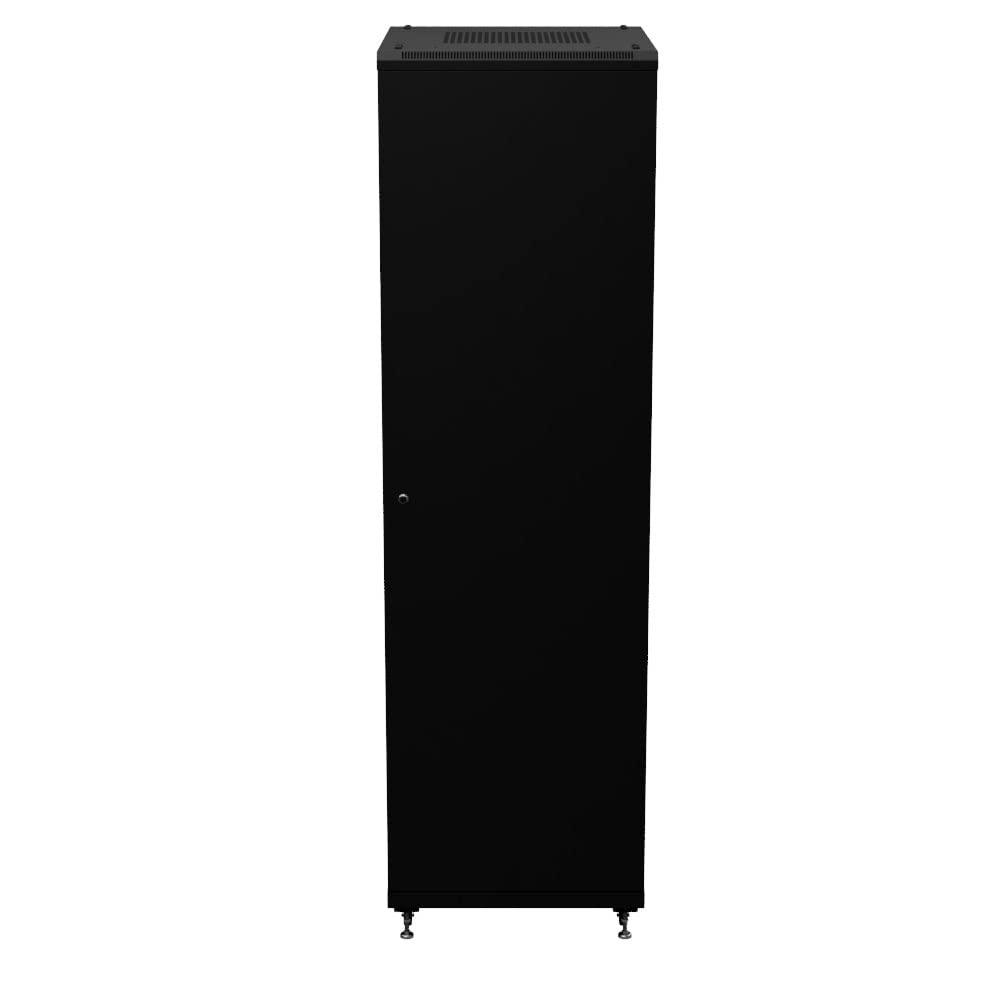 NavePoint NavePoint 42U Network Cabinet - 19\" AV Cabinet for Home, Studio, or Office IT Equipment Rack Enclosure, 28\" Deep with Casters, Cooling Vents, Lockable Door & (4) 450mm Shelves - Assembled, Black
