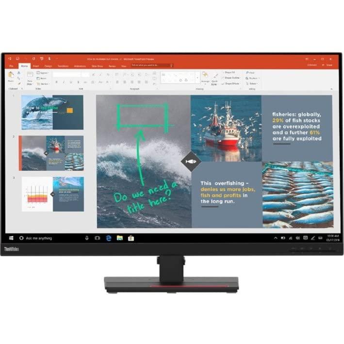 Lenovo Lenovo ThinkVision P32p-20 62A2GAR2US 31.5-Inch 4K UHD 2160p LED Monitor, Black