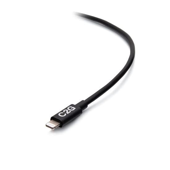 C2G 10ft (3m) USB-C Male to Lightning Male Sync and Charging Cable - Black
