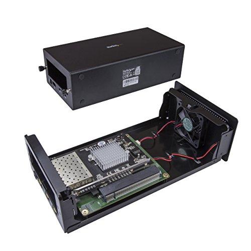 StarTech StarTech Thunderbolt 3 to 10GBe NIC 4 x Open SFP+ Ports External PCIe Enclosure with DisplayPort Monitor Port Thunderbolt 3 to Ethernet Model BNDTB410GSFP