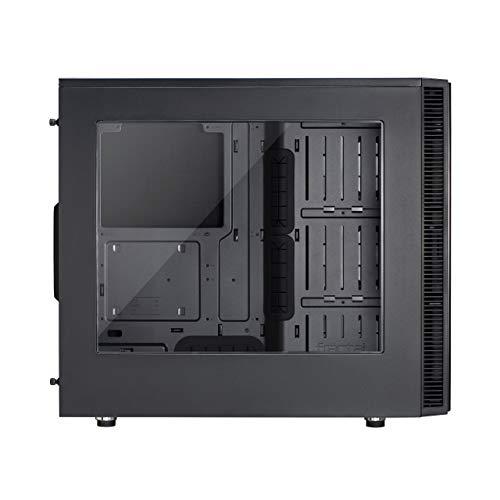 Fractal Design Fractal Design Nano S Window - Mini Tower Computer Case - ITX - Optimized for High Airflow and Silent Computing with ModuVent Technology -2X Fractal Dynamix X2 GP-14 Fans Included -Black Window