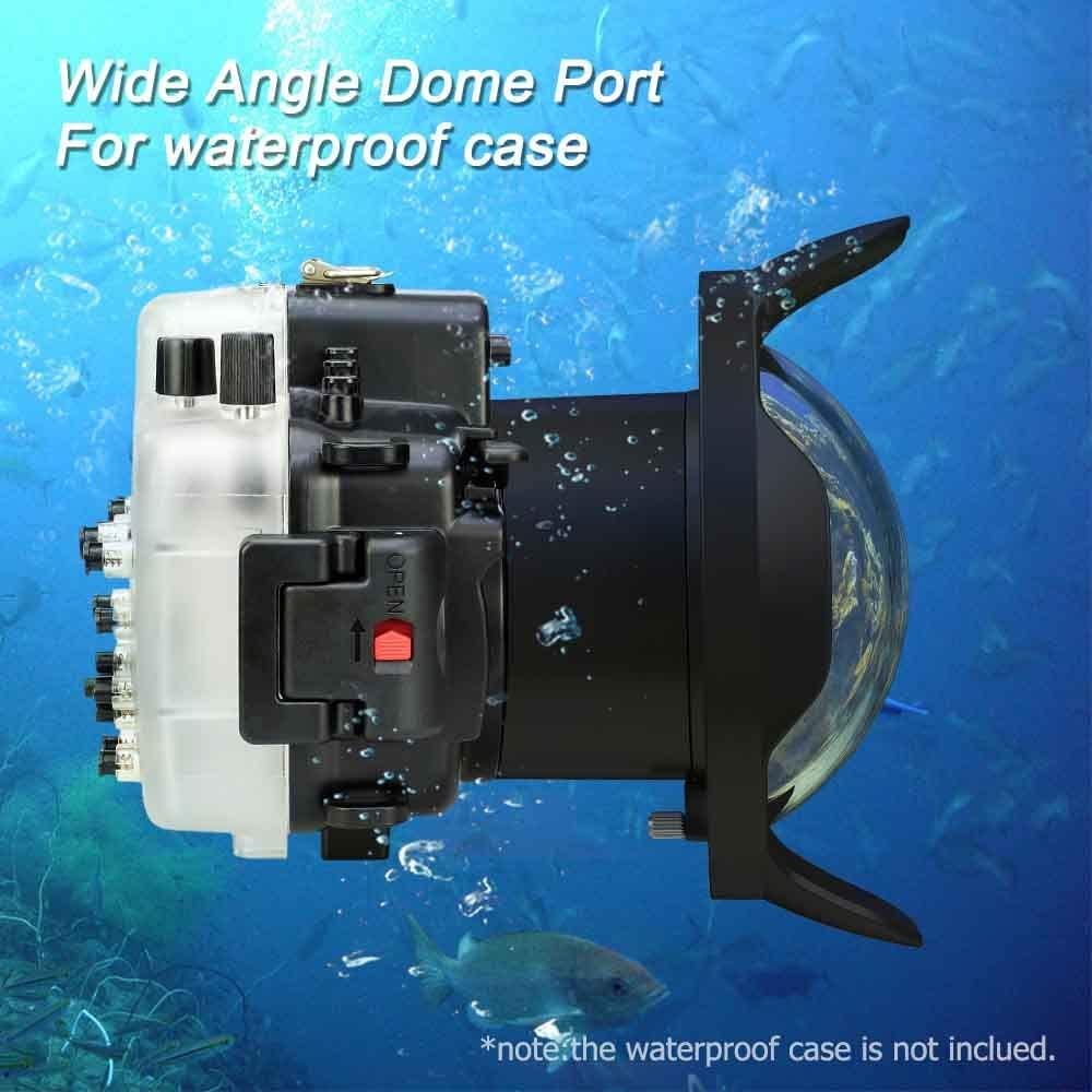 Sea frogs Seafrogs Underwater Housing for Sony A7iii A7riii +WA005F Dome port Kit [40m/130ft] Waterproof Case with 6" Dome for Sony A7r3 A7m3+ 16-35mm F4, 28-70mm F3.5-5.6