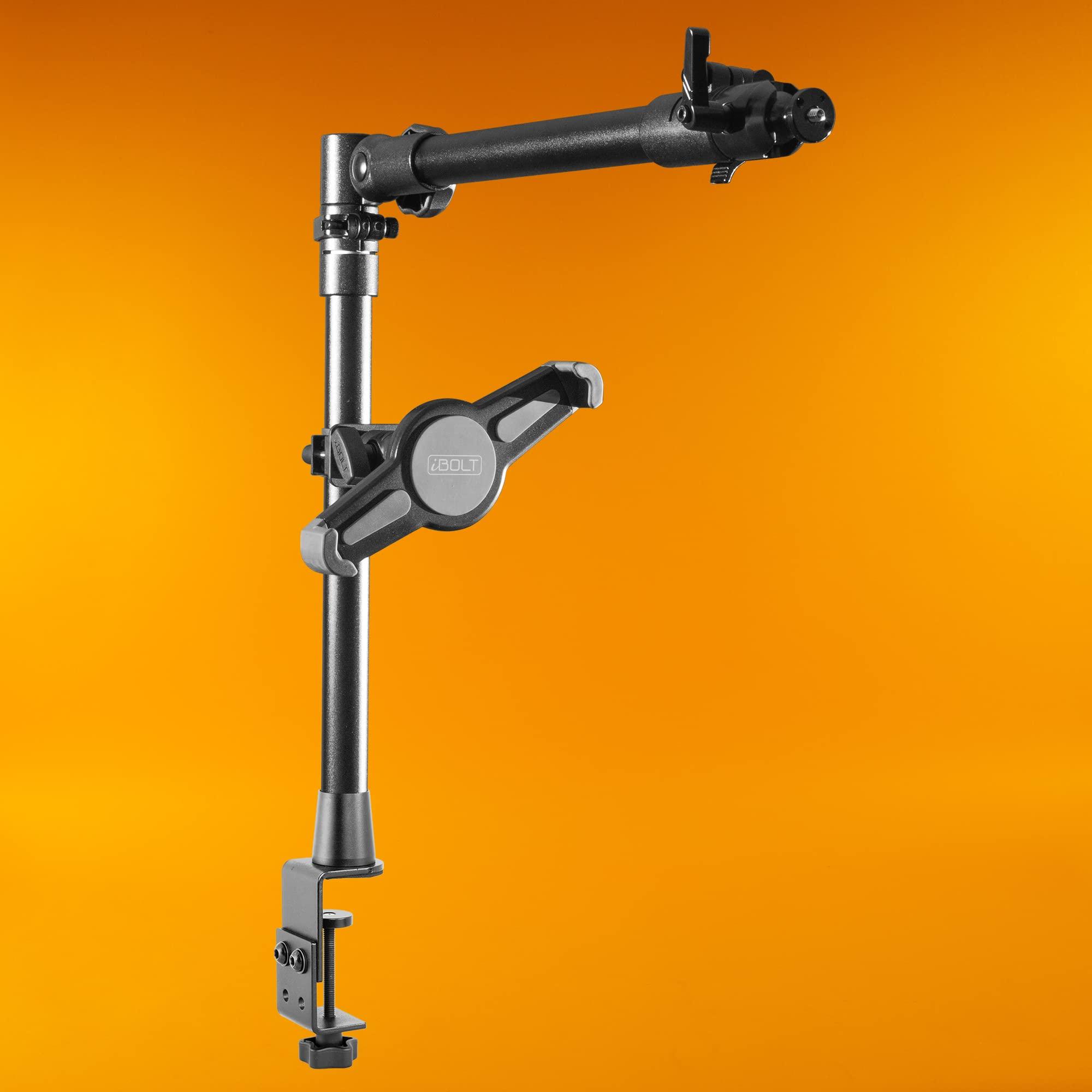 iBOLT iBOLT Stream-Cast Overhead Camera Rig Desk Mount for DSLR Cameras- with a Multi-Angle Telescoping Arm and 20 Camera Screw Attachment- for Top Down and Front Facing Photography
