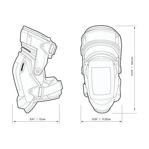 ToughBuilt ToughBuilt - Heavy Duty Foam Thigh Support Stabilization Knee Pads - Comfortable, Adjustable, Ultimate Stability - (TB-KP-3), black