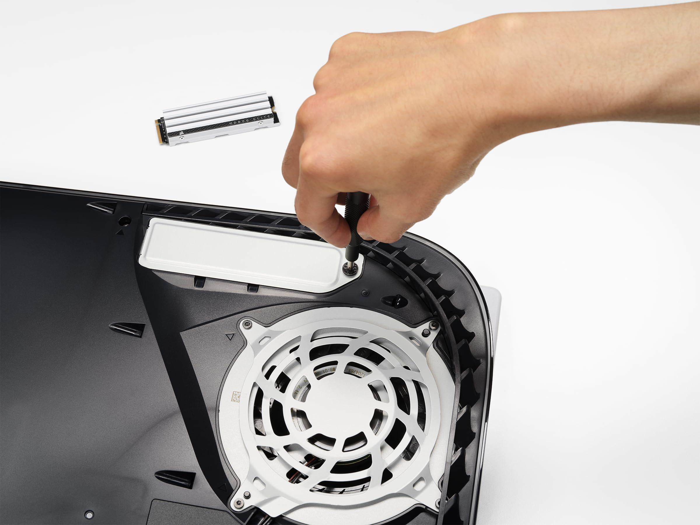 Corsair Corsair MP600 Elite 2TB M.2 PCIe Gen4 x4 NVMe SSD Optimized for PS5 Included Heatsink M.2 2280 Up to 7,000MB/sec Sequential Read High-Density 3D TLC NAND White