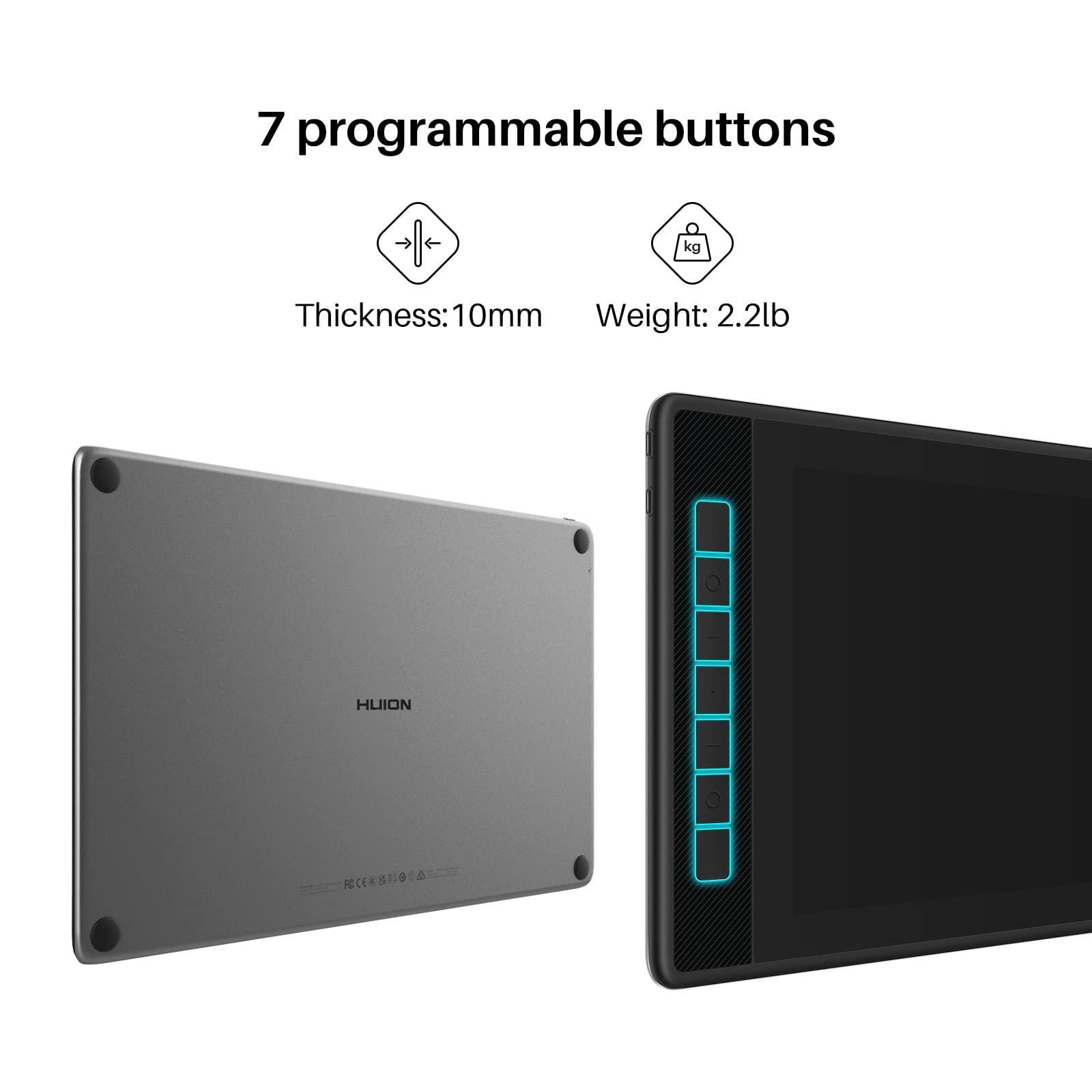 HUION HUION Kamvas Pro 13 2.5K QHD Graphics Monitor Drawing Tablet with Screen and 10 Pack Upgraded Replacement Felt Nibs