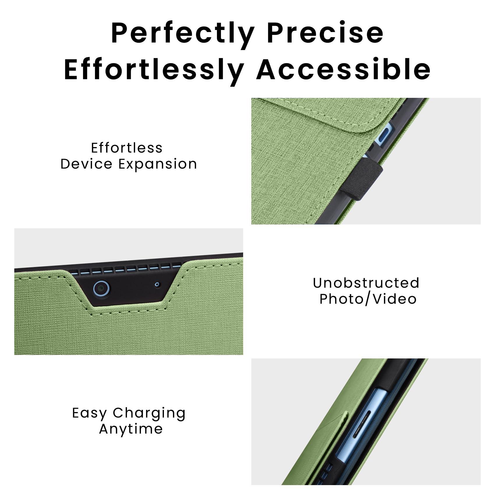 Omnpak Omnpak Microsoft Surface Pro 11/10/9 Case, Lightweight Protective, Multiple Angle, Stylus Holder, Designed for Surface 11th Edition AI 2024/Pro 9 5G 13" 2022, Compatible with Type Cover Keyboard