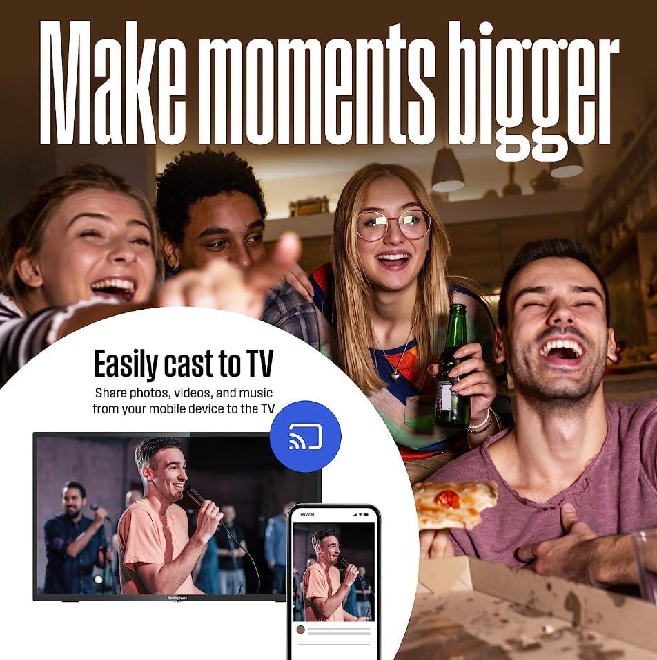 TCL TCL 32-Inch Class HD 720p Smart LED TV Dolby Digital Advanced Digital Tuner Premium Design Compatible with Alexa & Google Assistant 32S331 (Renewed)