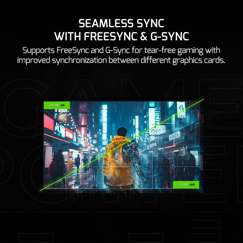 Game Power GAMEPOWER F20 27 Inch Curved White Gaming Monitor, 120Hz 1080p Display, 1ms Response Time, AMD FreeSync, HDR Support, 125% sRGB, RGB Backlight, Dual Speakers, Zero Frame Design, HDMI and VGA Inputs