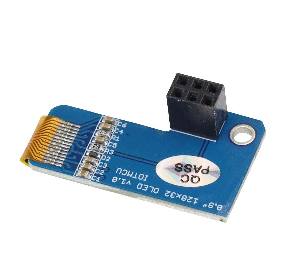 Ferwooh Ferwooh PiOLED 0.91inch OLED Screen Display Module I2C 128X32 Blue for 4B/3B/3B+/2B/B/Zero(Blue)