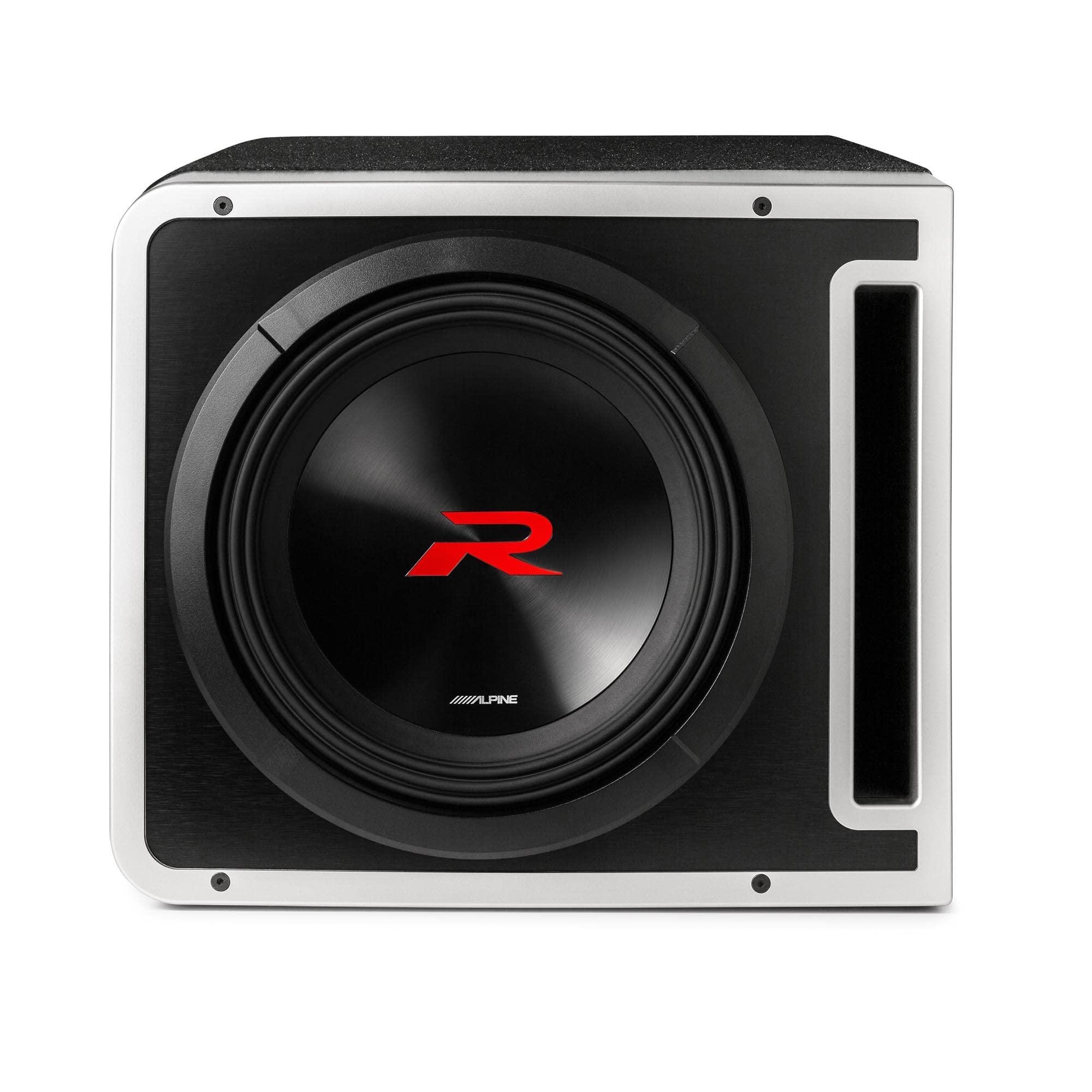 Alpine Alpine Two R2-SB12V Next-Gen 12" R-Series Halo Loaded Sub Enclosures with KTX-H12 Link Kit and Two KTE-12G.3 Grills