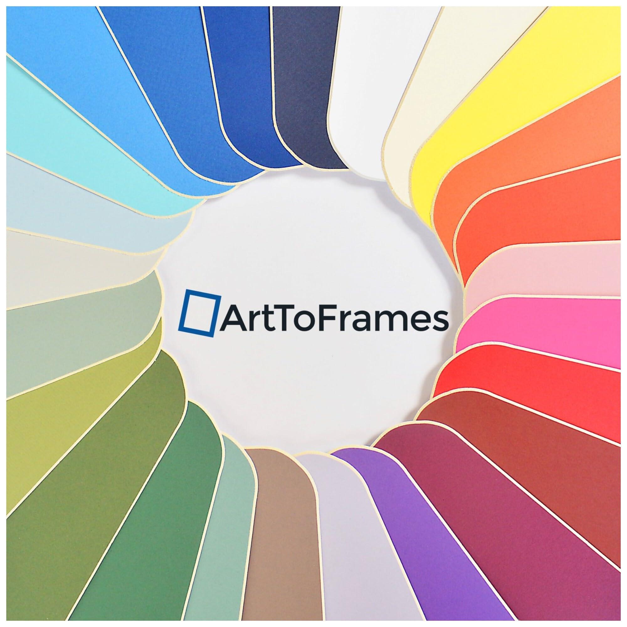 ArtToFrames 8x12 Bay Blue/Liberty Blue Custom Mat for Picture Frame with 4x8 Opening Size (Mat Only, Frame NOT Included) - 2 Pack