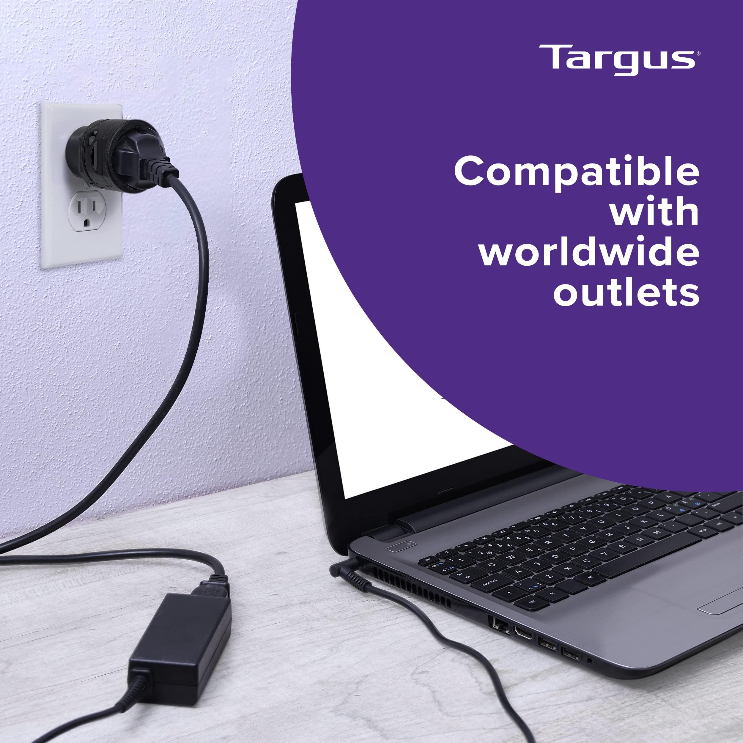 Targus Targus Universal Travel Adapter, International Plug Adapter, Travel Worldwide Power Adapters for Europe, UK, Asia, Africa, LAC, MENA, & USA, Travel Plug Adapter and Voltage Converter (APK01US1)