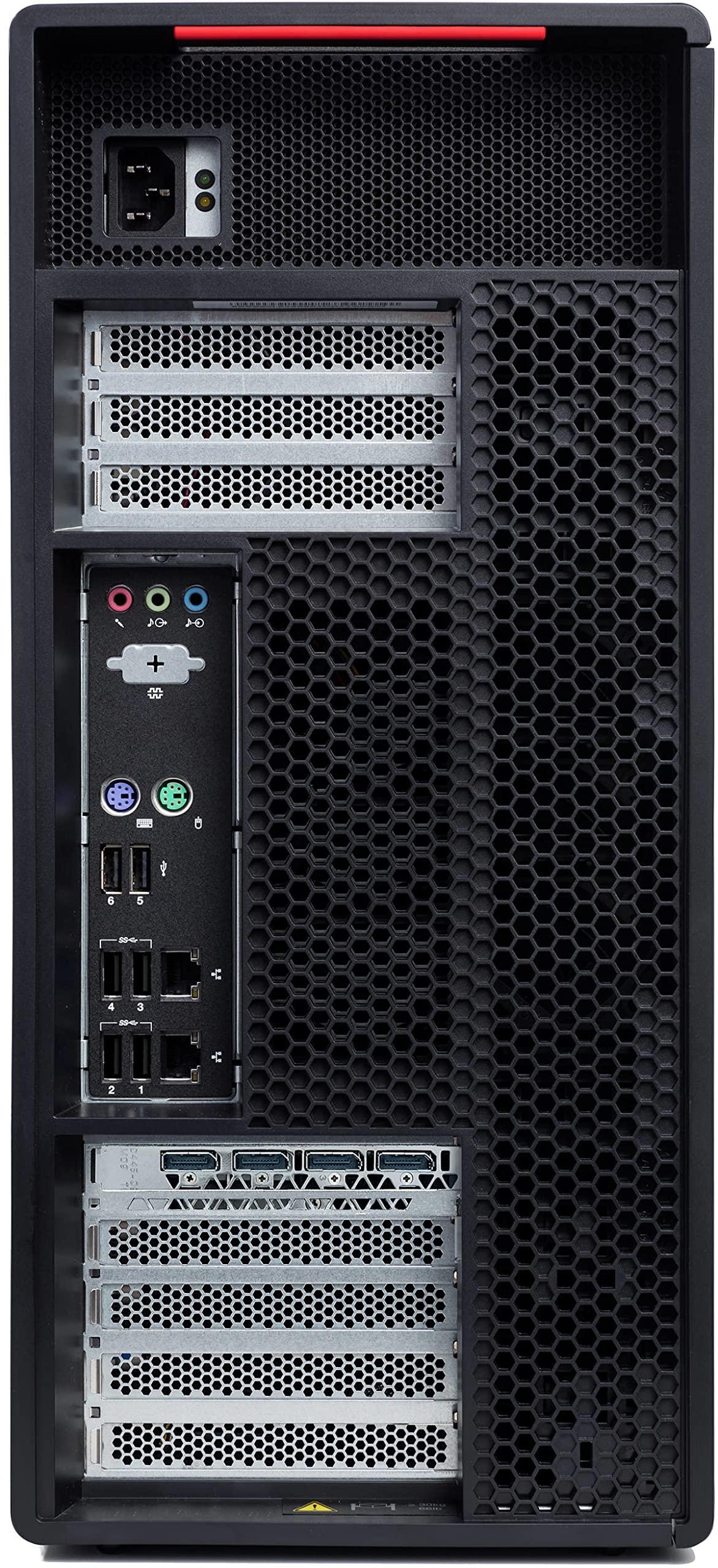 PCSP High End ThinkStation P920 Workstation, 2X Intel Gold 5118 up to 3.2GHz (24-Cores Total), 2X 1TB NVMe M.2 SSD, Quadro P4000 8GB (4X Display Ports), Windows 11 Pro (Renewed) (64GB DDR4)