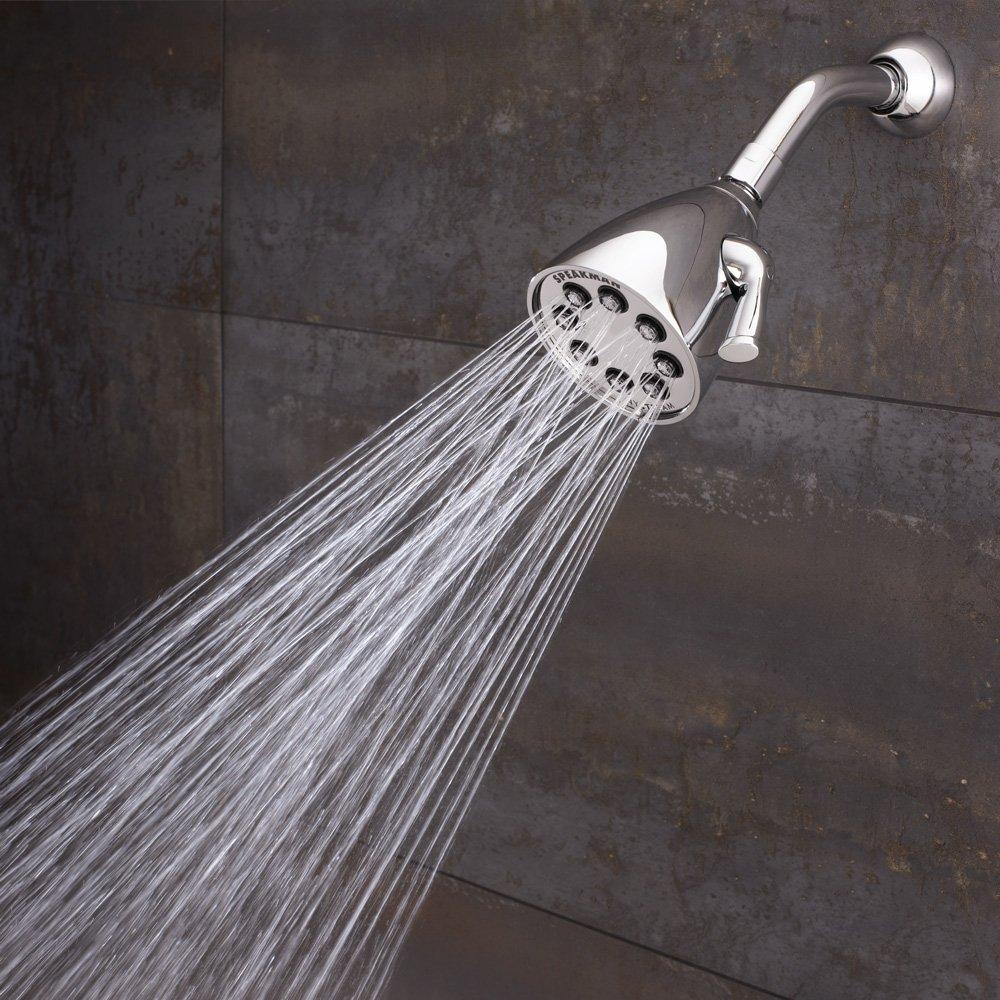 Speakman Speakman S-2251 Signature Icon Anystream Adjustable High Pressure Shower Head - 2.5 GPM Solid Brass Replacement Bathroom Showerhead, Polished Chrome