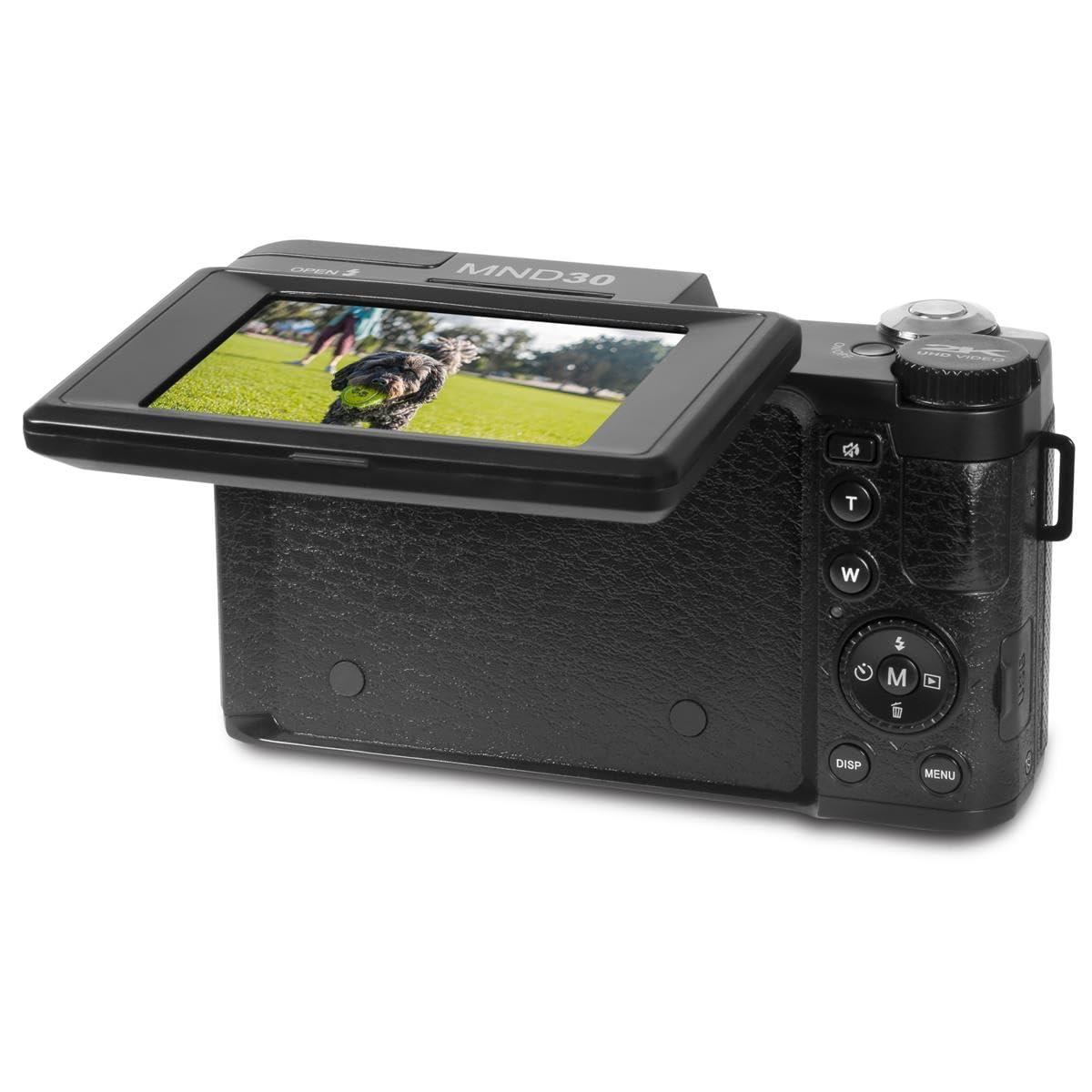 Minolta Minolta MND30 30 MP / 2.7K Ultra HD Digital Camera (Black)