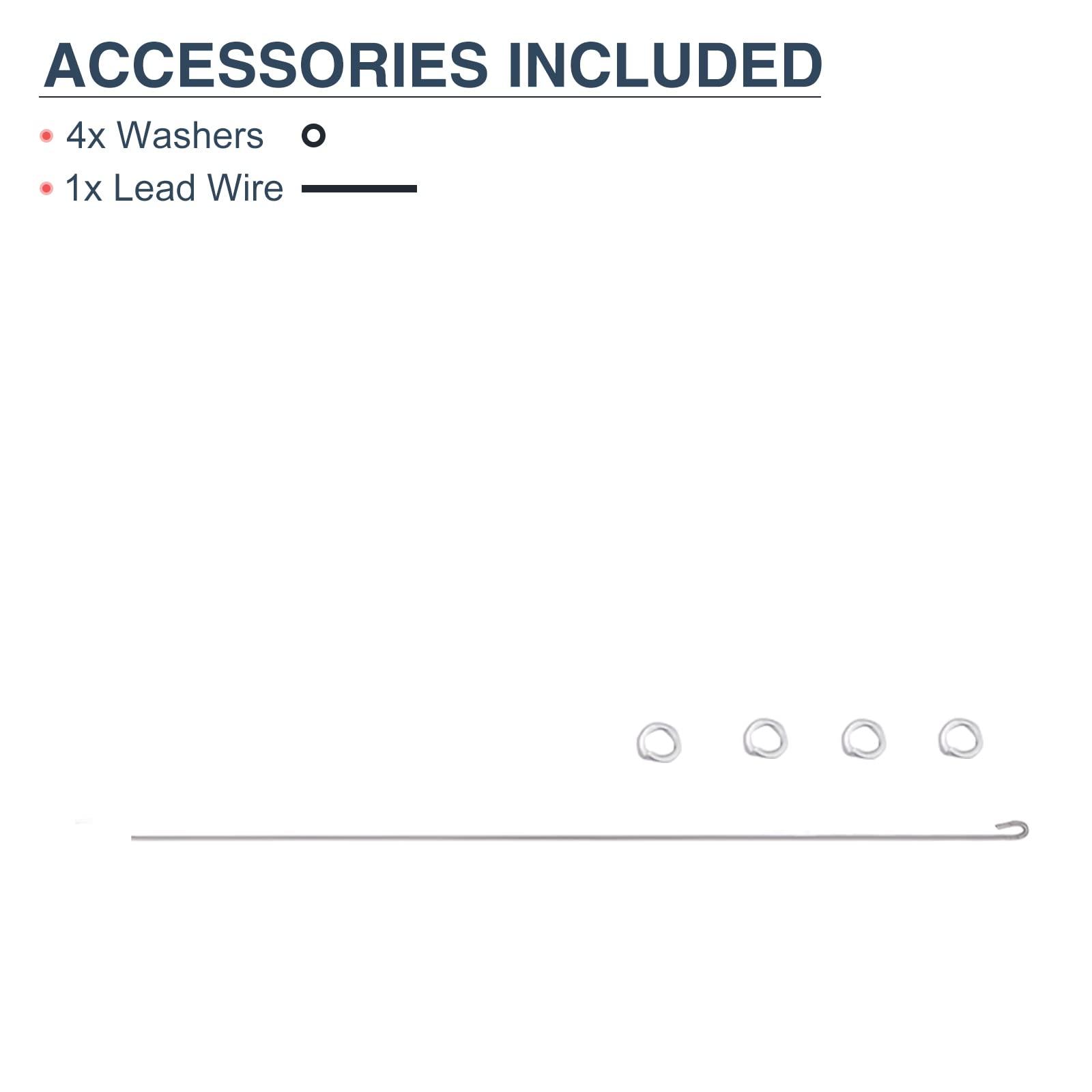 BRILLIANCE4U BRILLIANCE4U Tent Pole Shock Cord 1/8 inch 60ft, Elastic Bungee Cord, Replacement Shock Cord for Tent Poles, Tent Pole Repair Kit, Elastic Cord with Lead Wire and Washers Red