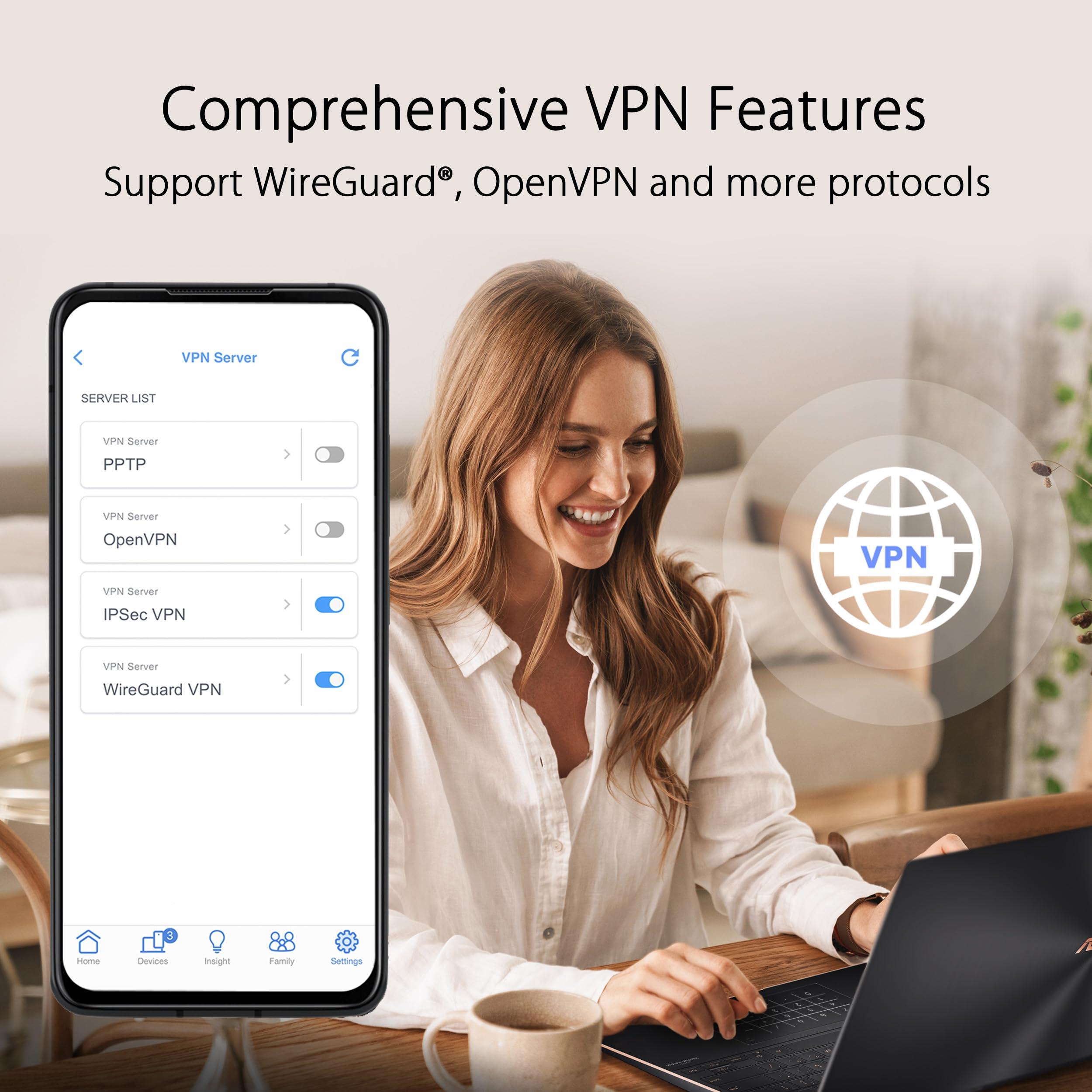 ASUS ASUS ZenWiFi Whole-Home Tri-band Mesh WiFi 6E System (ET9 3PK), Coverage up to 7,800 sq.ft, 7800Mbps, new 6GHz band, AiMesh, Lifetime Free Internet Security, Parental Control, EasySetup, Instant Guard