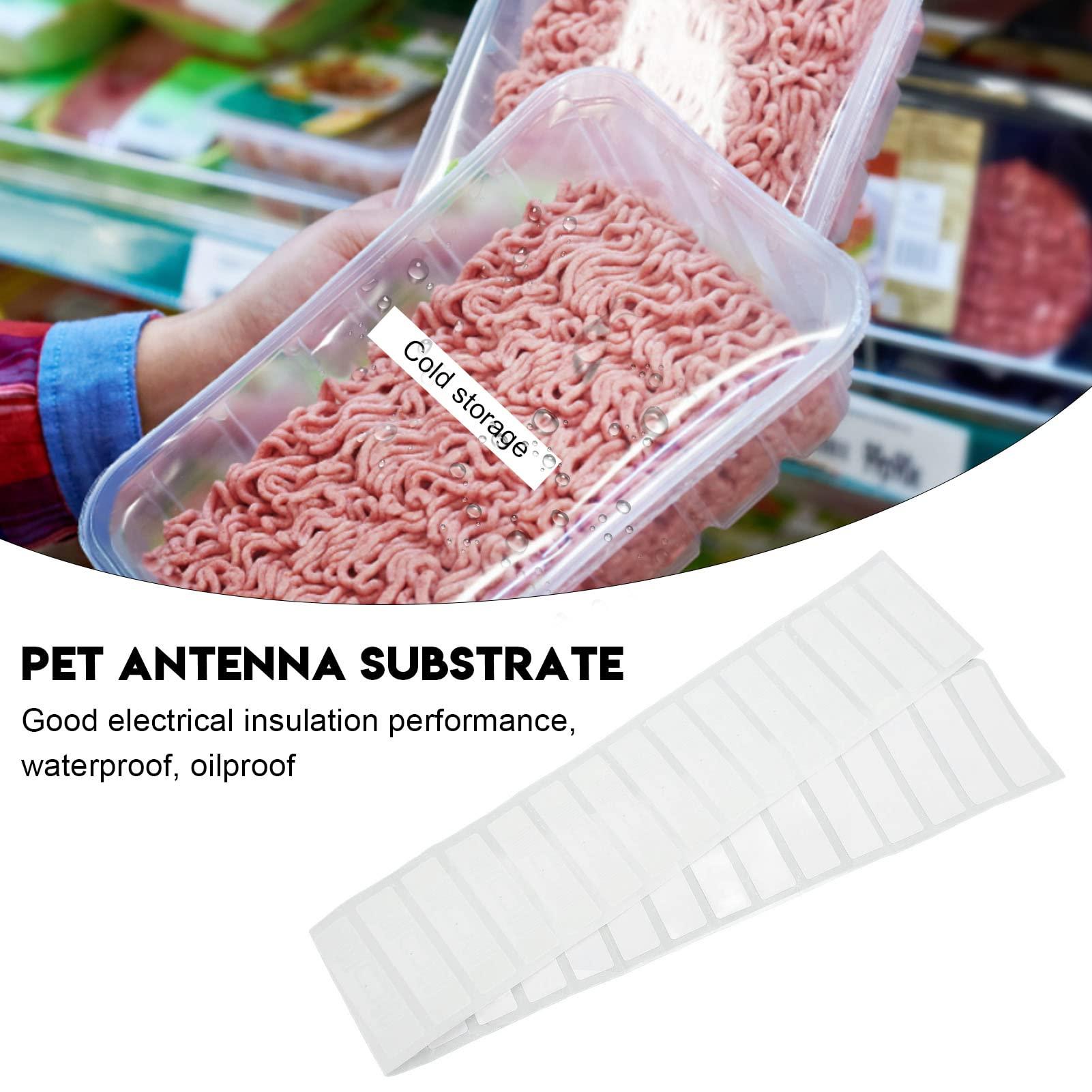 Cyrank 100PCS UHF RFID Tag, 73x20mm RFID Stickers 860-960MHz Adhesive Inlay Markable Lable for Windshield, Tracking Window and Asset Inventory