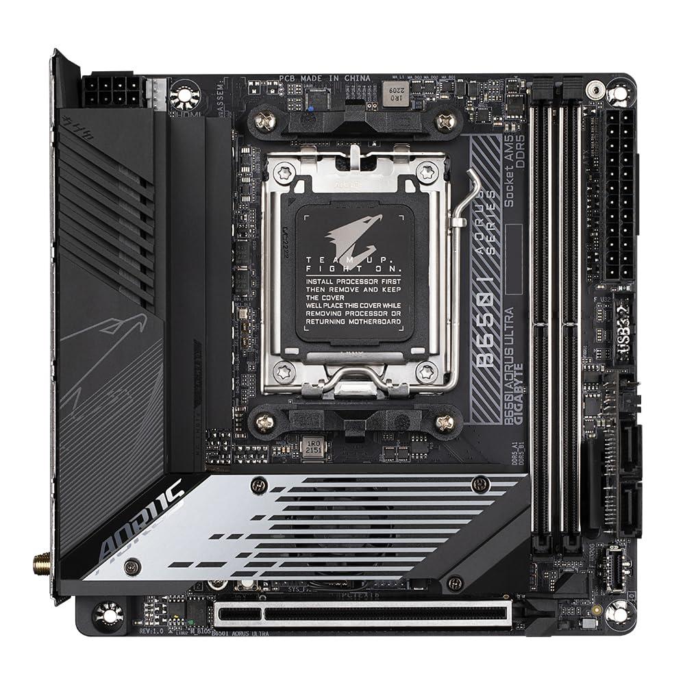 GIGABYTE GIGABYTE B650I AORUS ULTRA mATX Motherboard 2x DDR5~64GB,1x PCIe x16, 3x M.2, 4x SATA 6, 4x USB 3.2, 1x USB-C, 2x USB 2.0