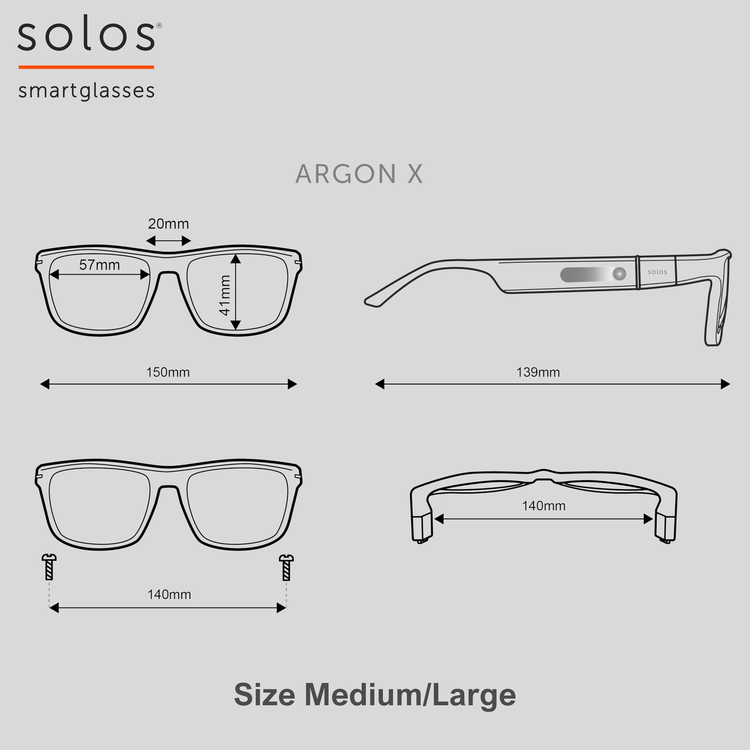SOLOS SOLOS Smart Glasses AirGo 3 Argon X | Shiny Black | Photochromic Lenses | Powered by ChatGPT | Stereo Speakers | Bluetooth | USB C Charging | Compatible with iOS and Android