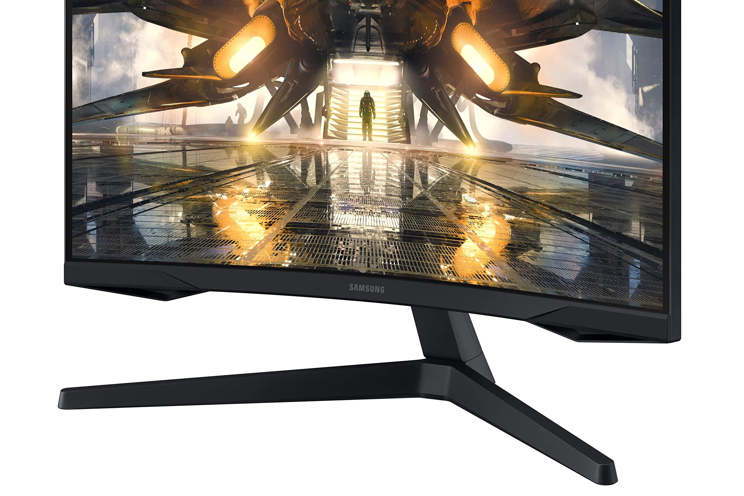 Samsung SAMSUNG 27" Odyssey G55A QHD 165Hz 1ms FreeSync Curved Gaming Monitor with HDR 10, Futuristic Design for Any Desktop (LS27AG550ENXZA)