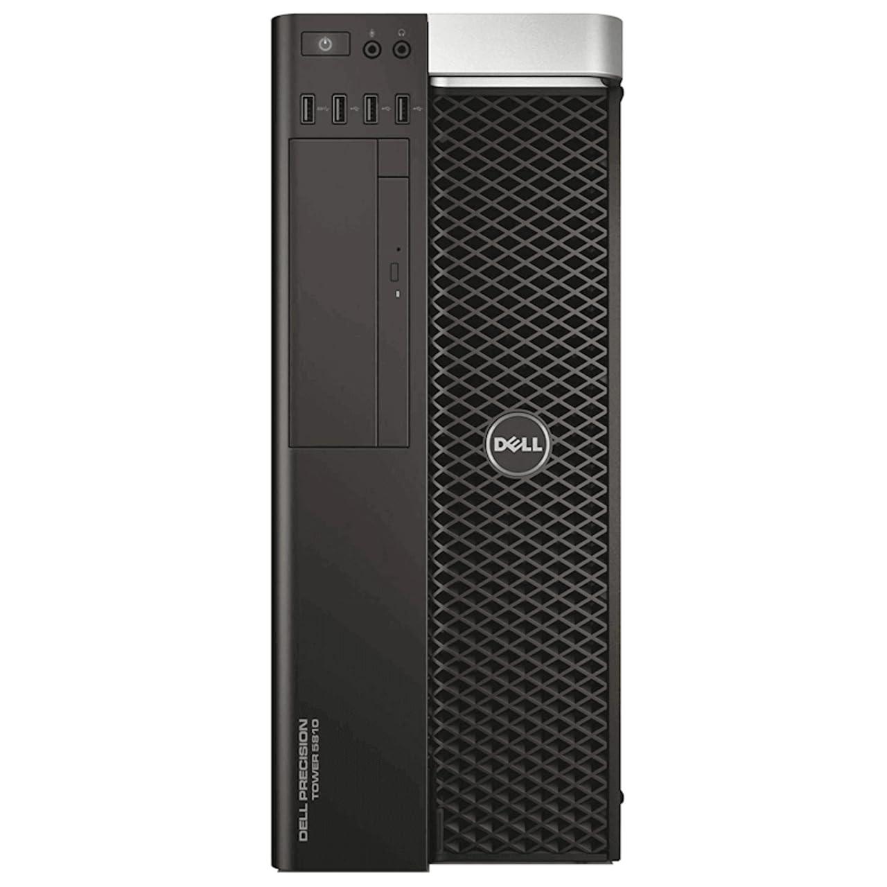 Dell Dell Precision T5810 Mid-Tower Workstation - Intel Xeon E5-2683 v4 2.1GHz 16 Core Processor, 64GB DDR4 Memory, 256GB NVMe SSD, 4TB HDD, Nvidia Quadro M2000 Graphics Card, Windows 10 Pro. (Renewed)
