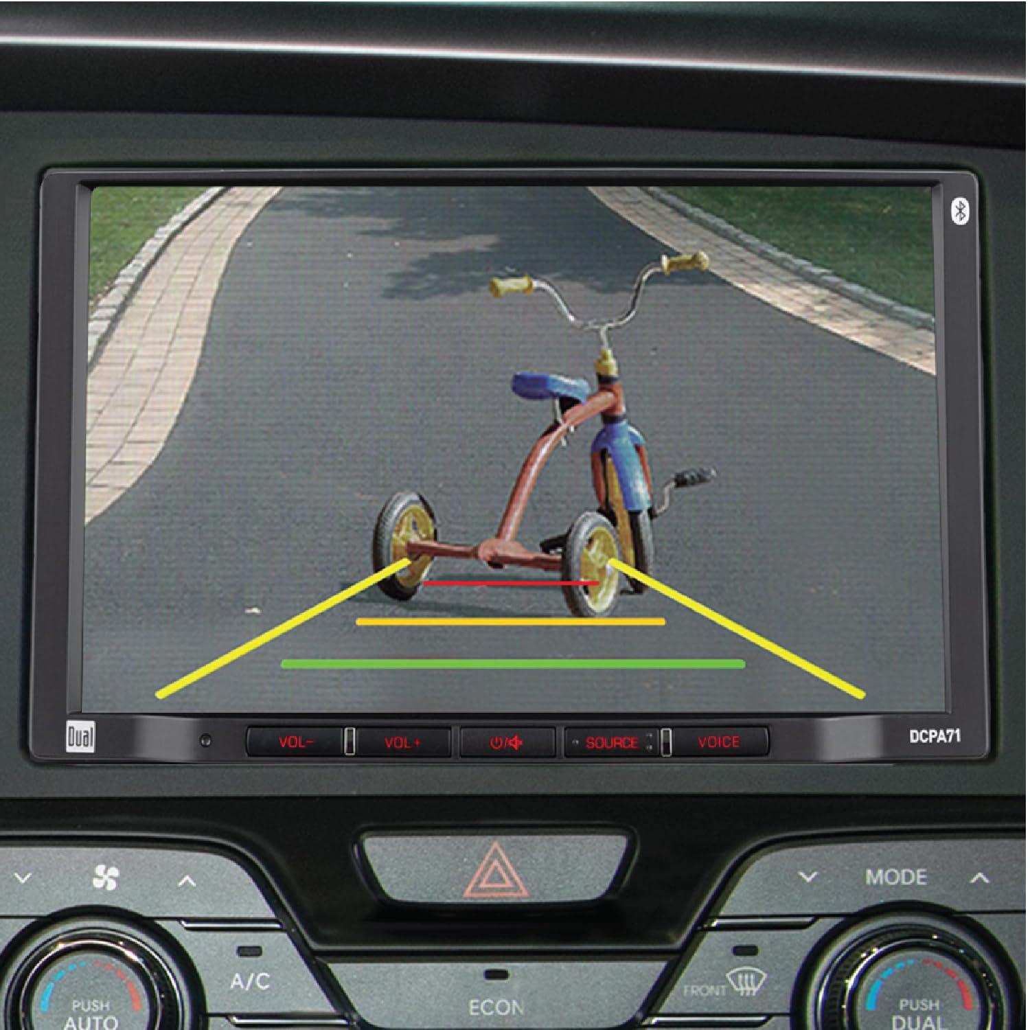 Dual Electronics Dual Electronics DCPA71-BC 7-inch Certified Apple Carplay Android Auto | Double DIN Touchscreen Car Stereo Radio | Bluetooth Hands Free Calling & Music Streaming | Backup Camera Included