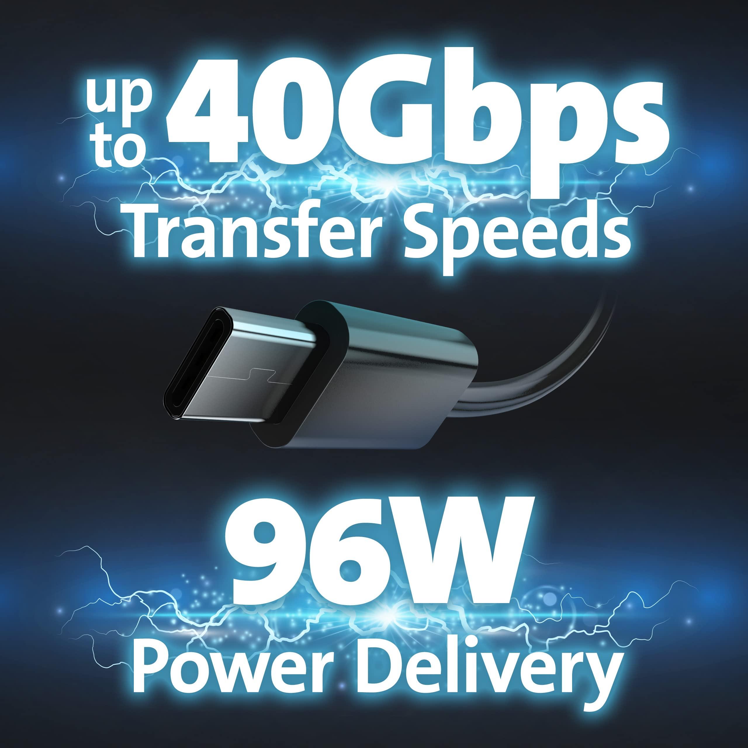 Kensington Kensington USB-C and Thunderbolt Dock, up to 100W Charging, Dual 4K, for Mac, Windows and Surface (K37010NA)