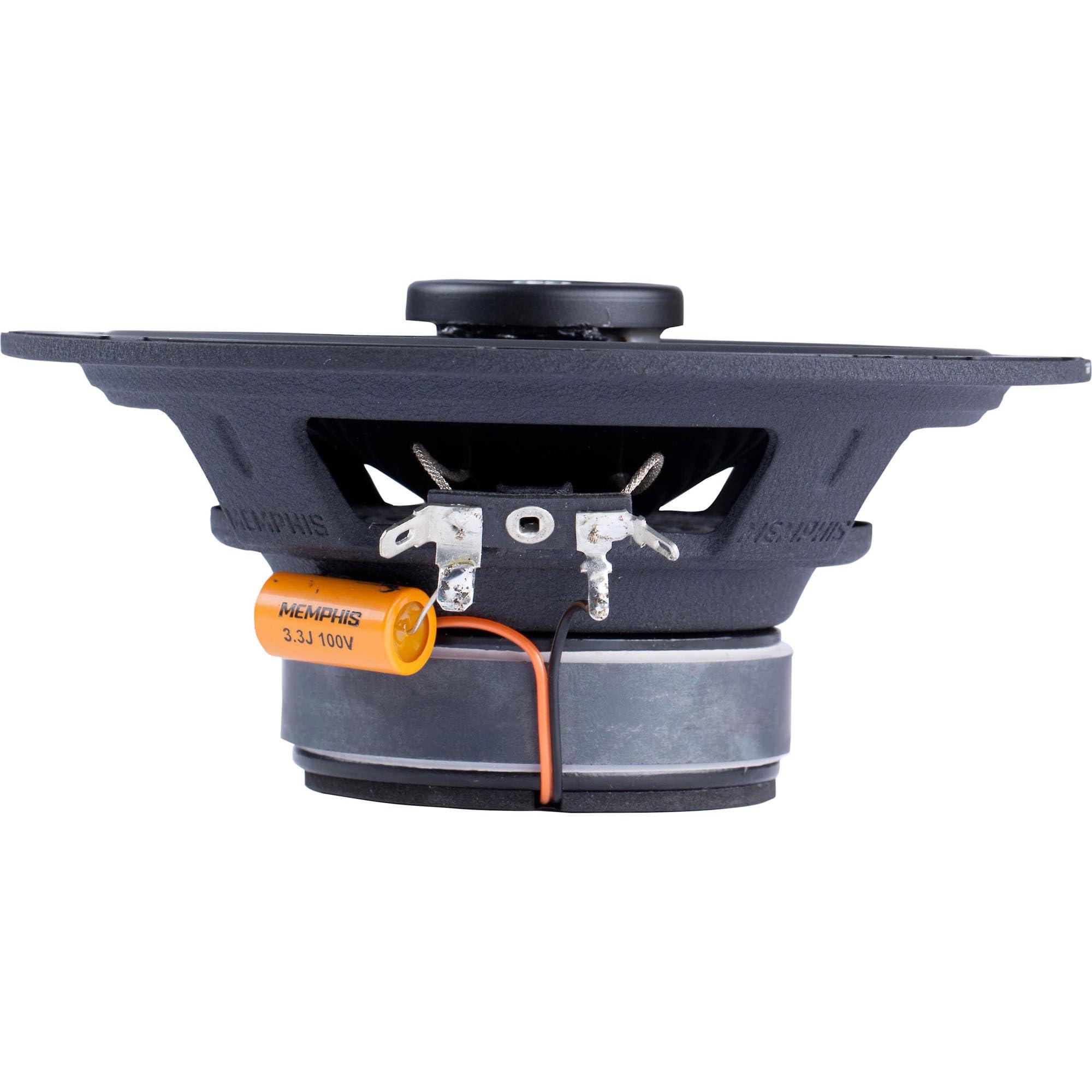 Memphis Memphis Audio PRX60S Power Reference Series 6.5\" 2-Ohm Oversized Shallow 2-Way Speakers with Swivel Tweeters