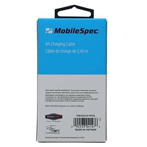 Mobile Spec Mobile Spec MBS06301 8 Foot USB-C to USB Charge & Sync Flat Cable