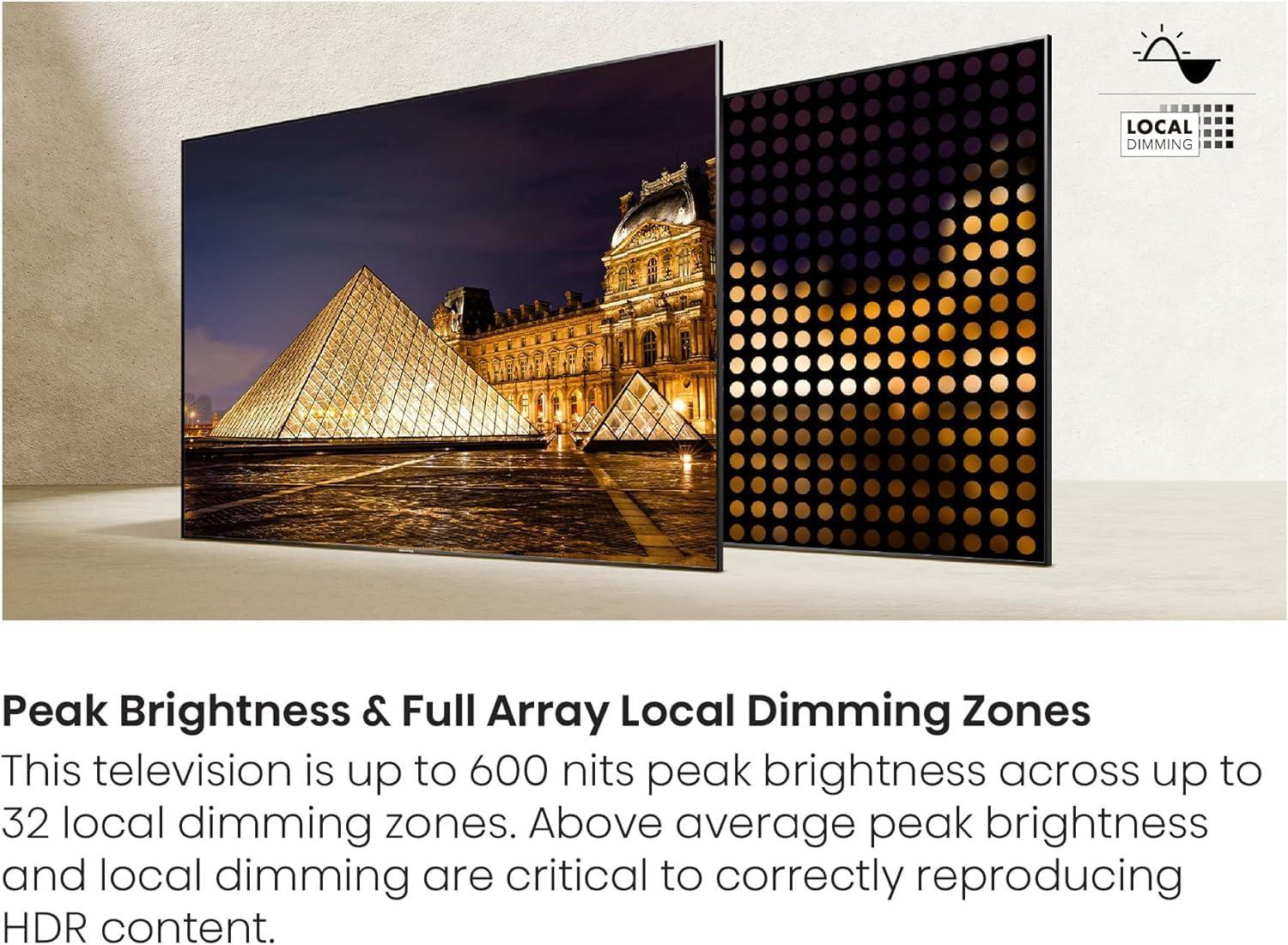 Hisense Hisense 50-Inch Class U6HF Series ULED 4K UHD Smart Fire TV (50U6HF) - QLED, Full Array Local Dimming , 600-Nit Dolby Vision, HDR 10+, HDMI 2.1, Game Mode Plus VRR, Alexa Compatibility, Black