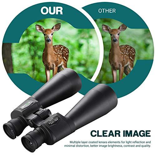 ESSLNB ESSLNB Giant Binoculars Astronomy 15X70 with Phone Adapter Tripod Adapter and Carrying Bag FMC Waterproof Binoculars for Adults Kids